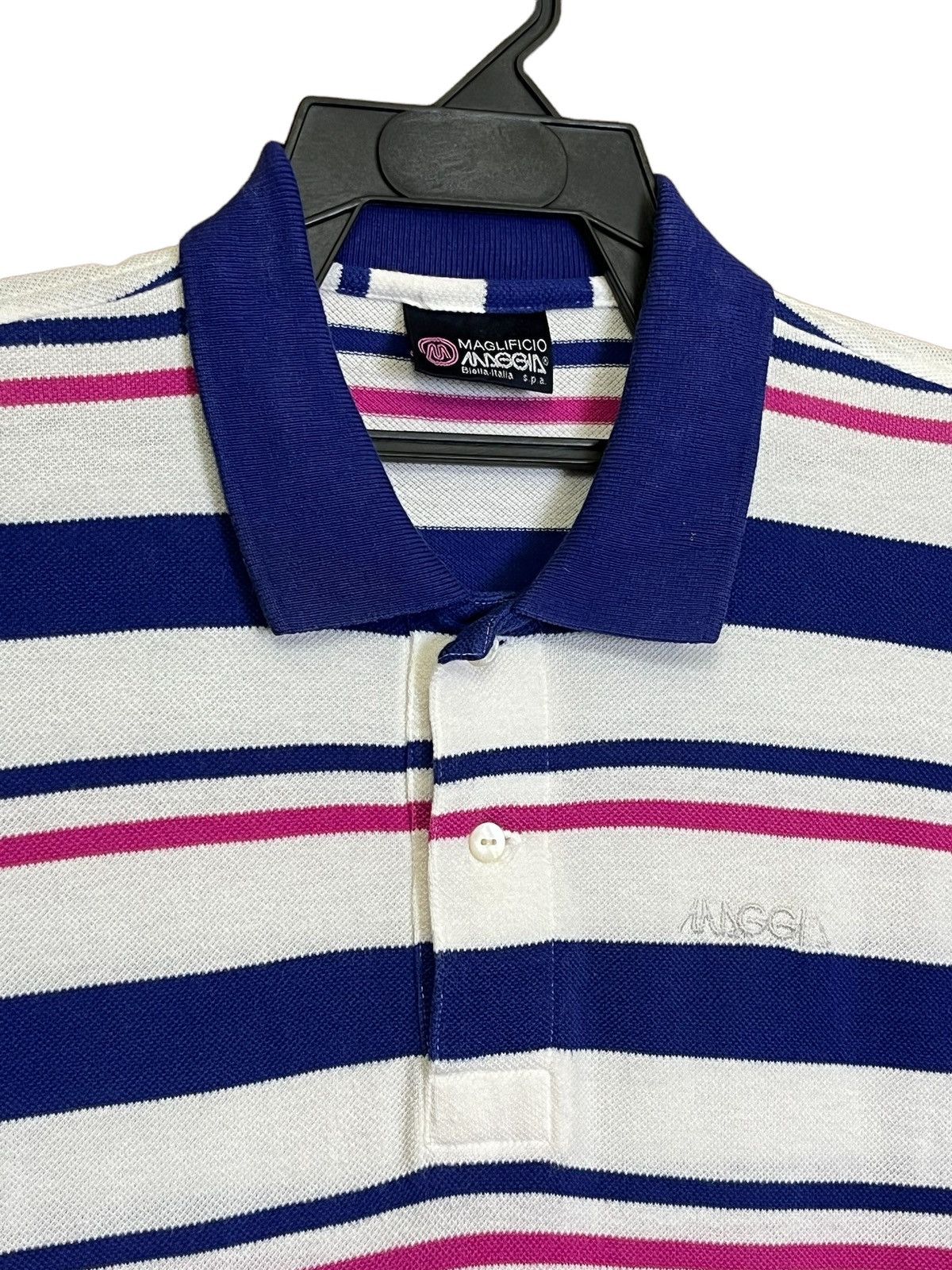 Sports Specialties NICE🔥AUTHENTIC MAGLIFICIO MAGGIA STRIPED POLO SHIRT Size US S / EU 44-46 / 1 - 3 Thumbnail