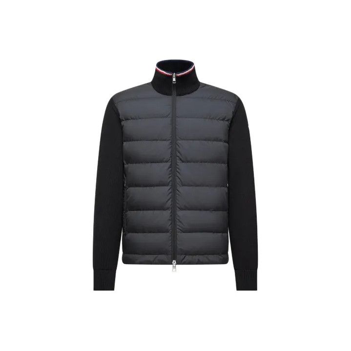 Moncler Moncler Men's Logo Zip Stand Collar Sweater Size US M / EU 48-50 / 2 - 1 Thumbnail