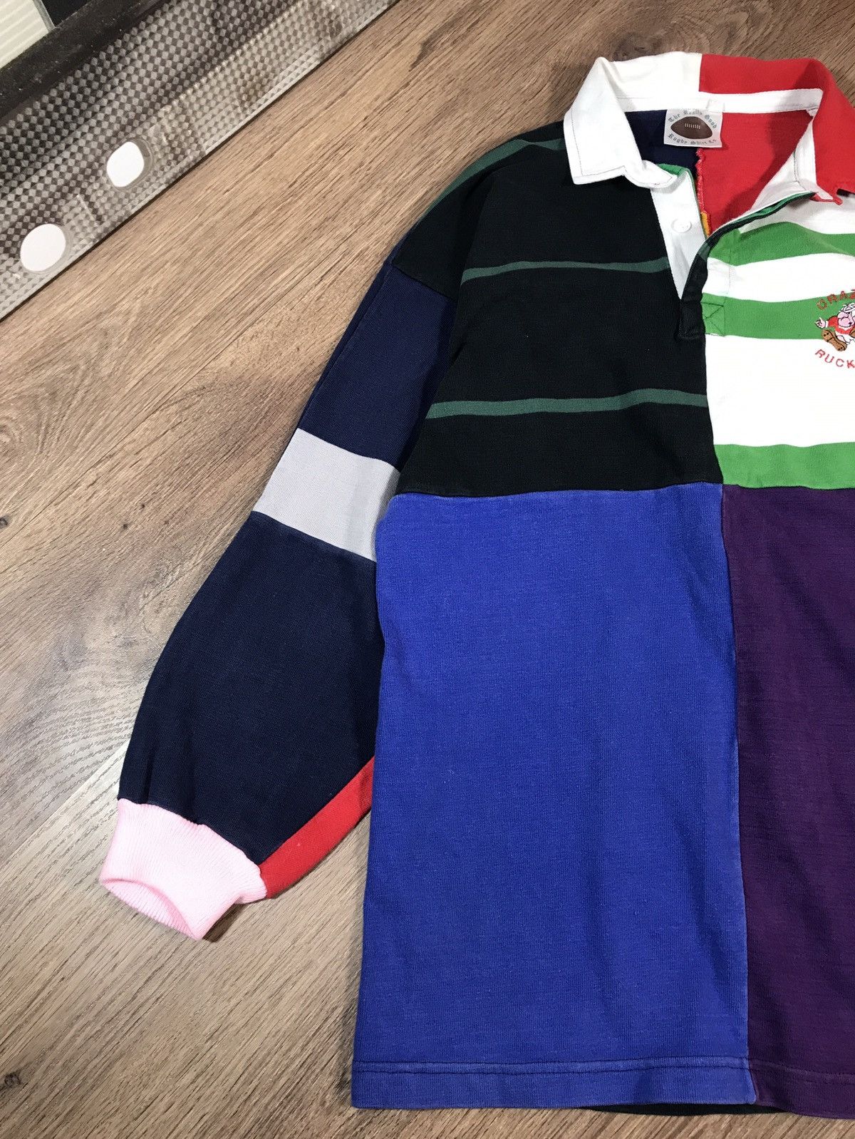 Vintage Vintage Rugby Long Sleeve Shirt 80-90s Size US M / EU 48-50 / 2 - 2 Thumbnail