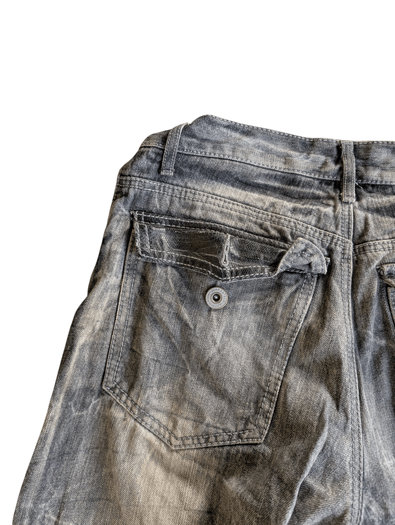Japanese Brand Vintage Snakeskin Patch Jeans Size US 31 - 15 Thumbnail