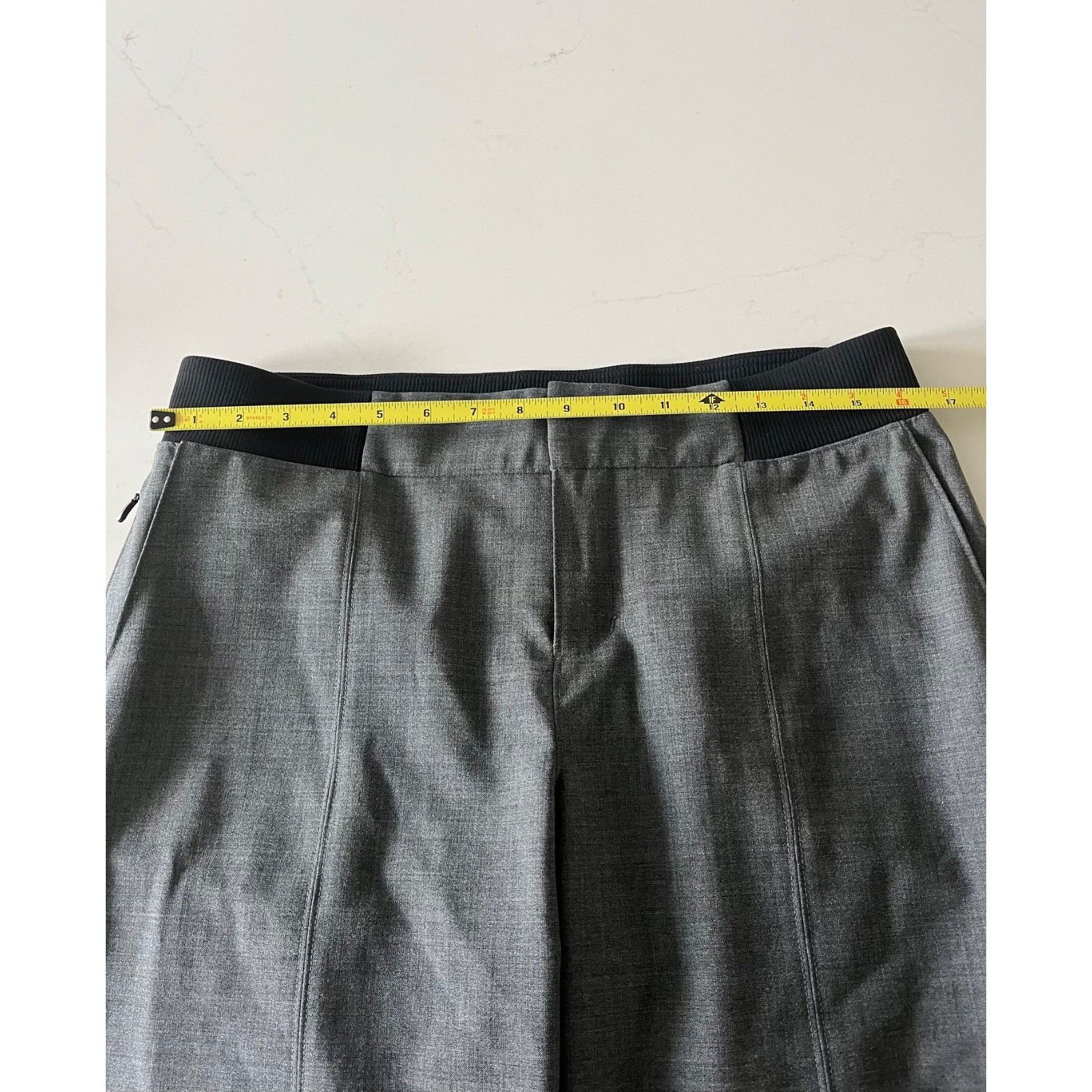 Athleta Athleta Women's Sz 12 Work It City Pants Wool Blend Gray Size 34" / US 12 / IT 48 - 5 Thumbnail