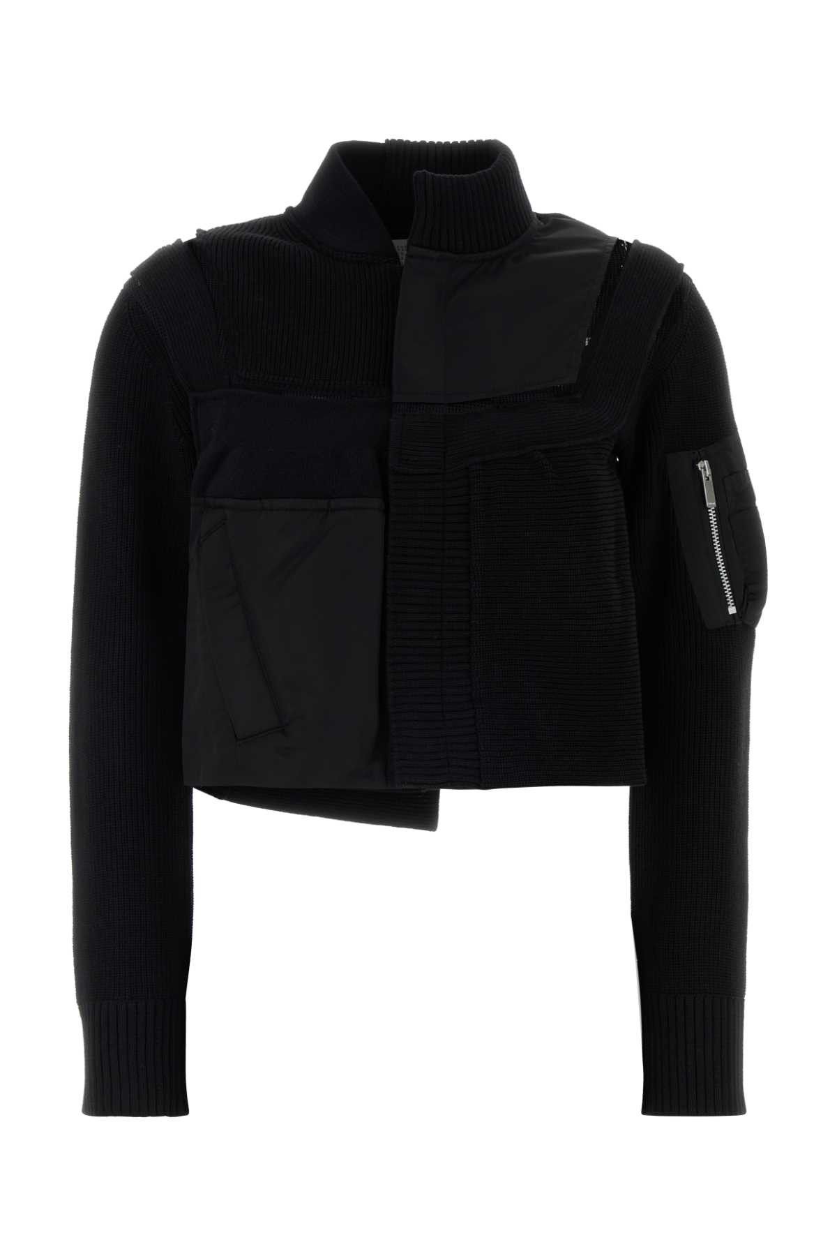 Sacai Black Cotton Blend Jacket Size S / US 4 / IT 40 - 1 Thumbnail