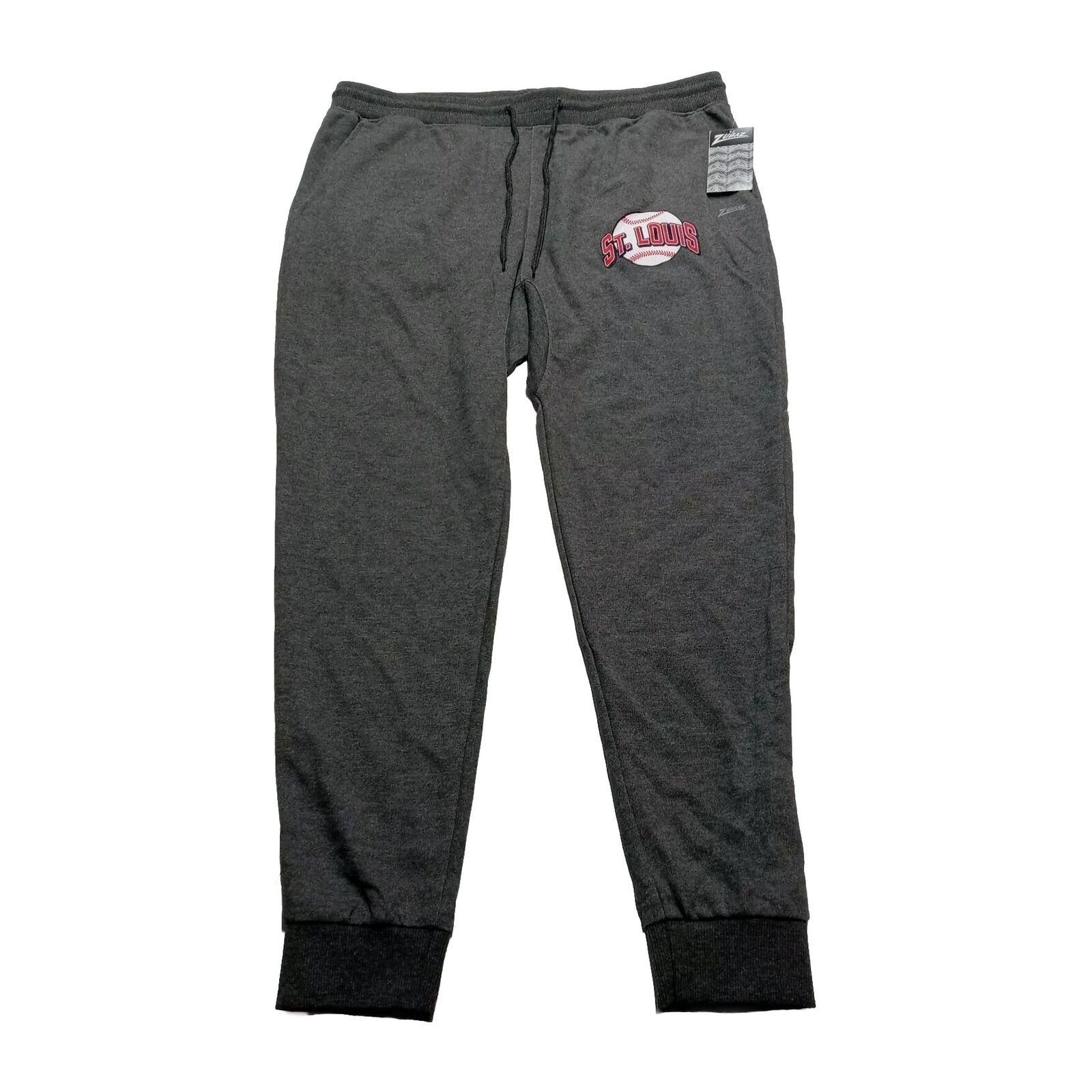 Zubaz Zubaz Pants St Louis Cardinals Men’s L Large Gray Joggers Size US 38 / EU 54 - 1 Thumbnail