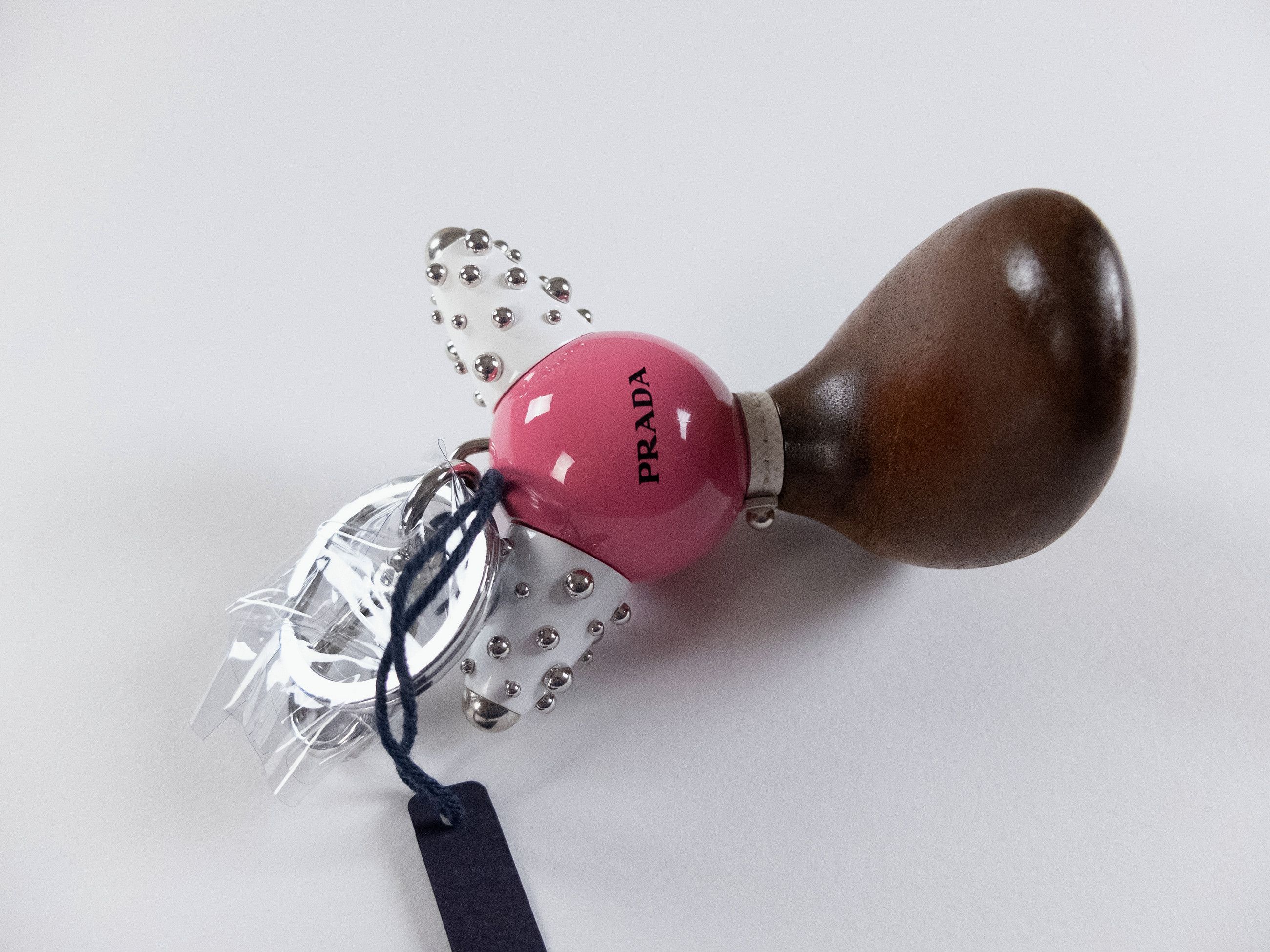 Prada PRADA Pradamalia Spot wood & metal robot keyring charm Size ONE SIZE - 6 Thumbnail