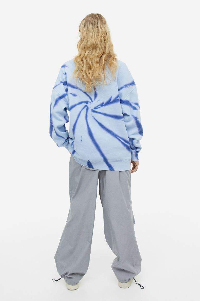 Pink Floyd Pink Floyd Logo Print Oversized Tie-Dye Sweatshirt H&M 2023 Size S / US 4 / IT 40 - 5 Thumbnail