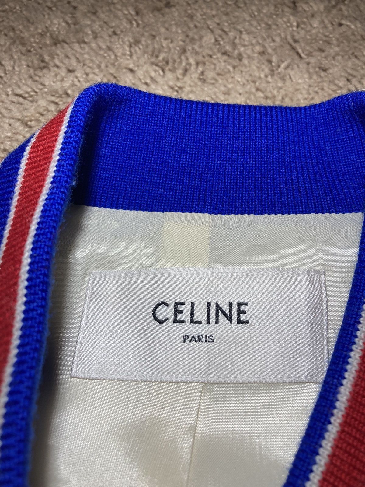 Celine New SS23 Celine Americana Teddy Sequin Bomber 2023 Hedi 46 Size US S / EU 44-46 / 1 - 2 Thumbnail