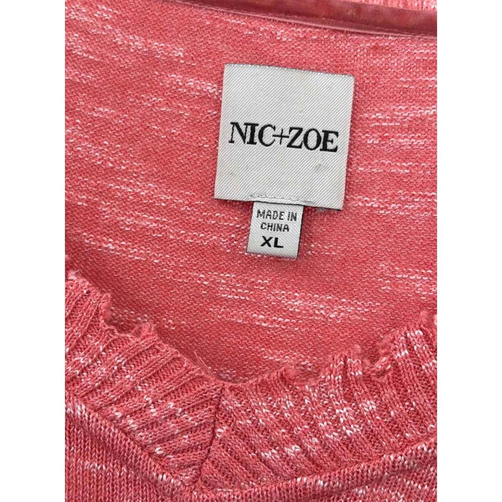 NIC+ZOE Nic + Zoe Orange Sweater Size XL Size XL / US 12-14 / IT 48-50 - 3 Thumbnail