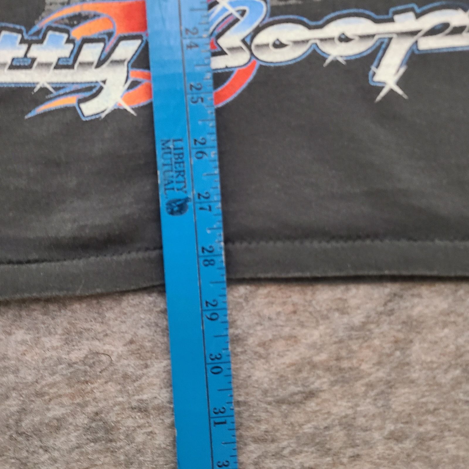 Other Betty Boop Biker Mens XL AOP Shirt Black Faded Single Stitch Size US XL / EU 56 / 4 - 9 Thumbnail