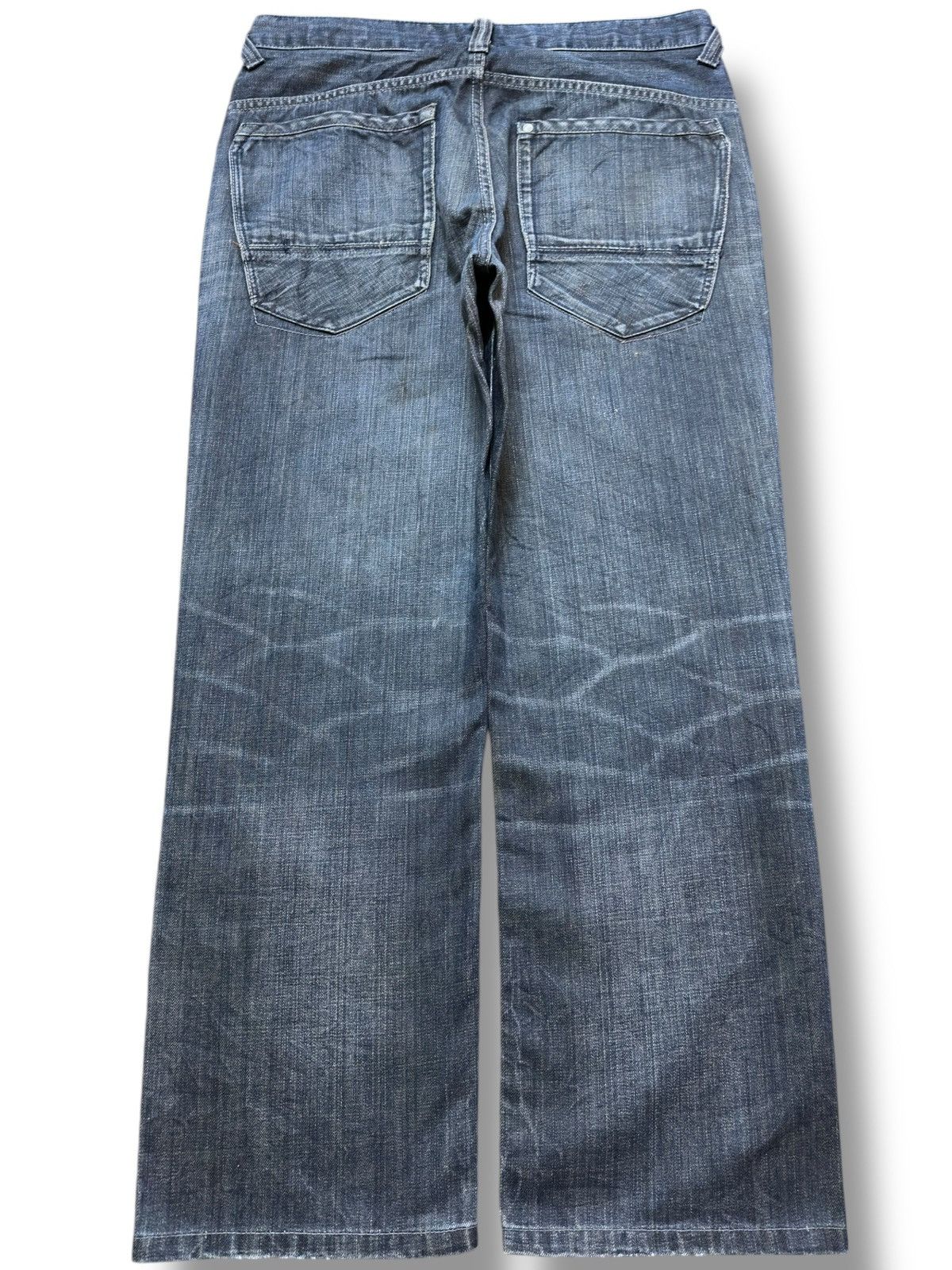 Purple Brand Vintage UJ Jeans Faded Whiskers Honeycomb Grunge Denim Size US 33 - 6 Thumbnail