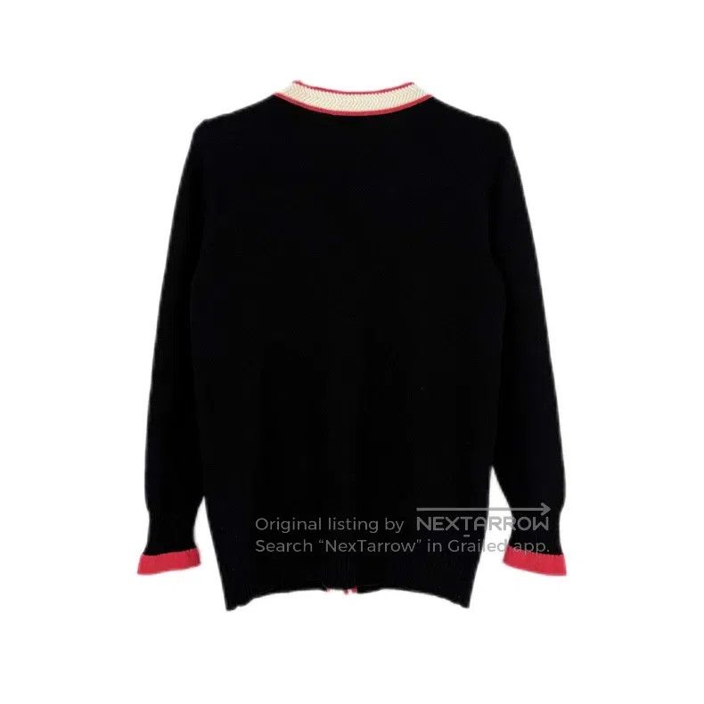 Chanel Chanel Black and pink striped colourful lion button cashme Size XS / US 0-2 / IT 36-38 - 2 Thumbnail