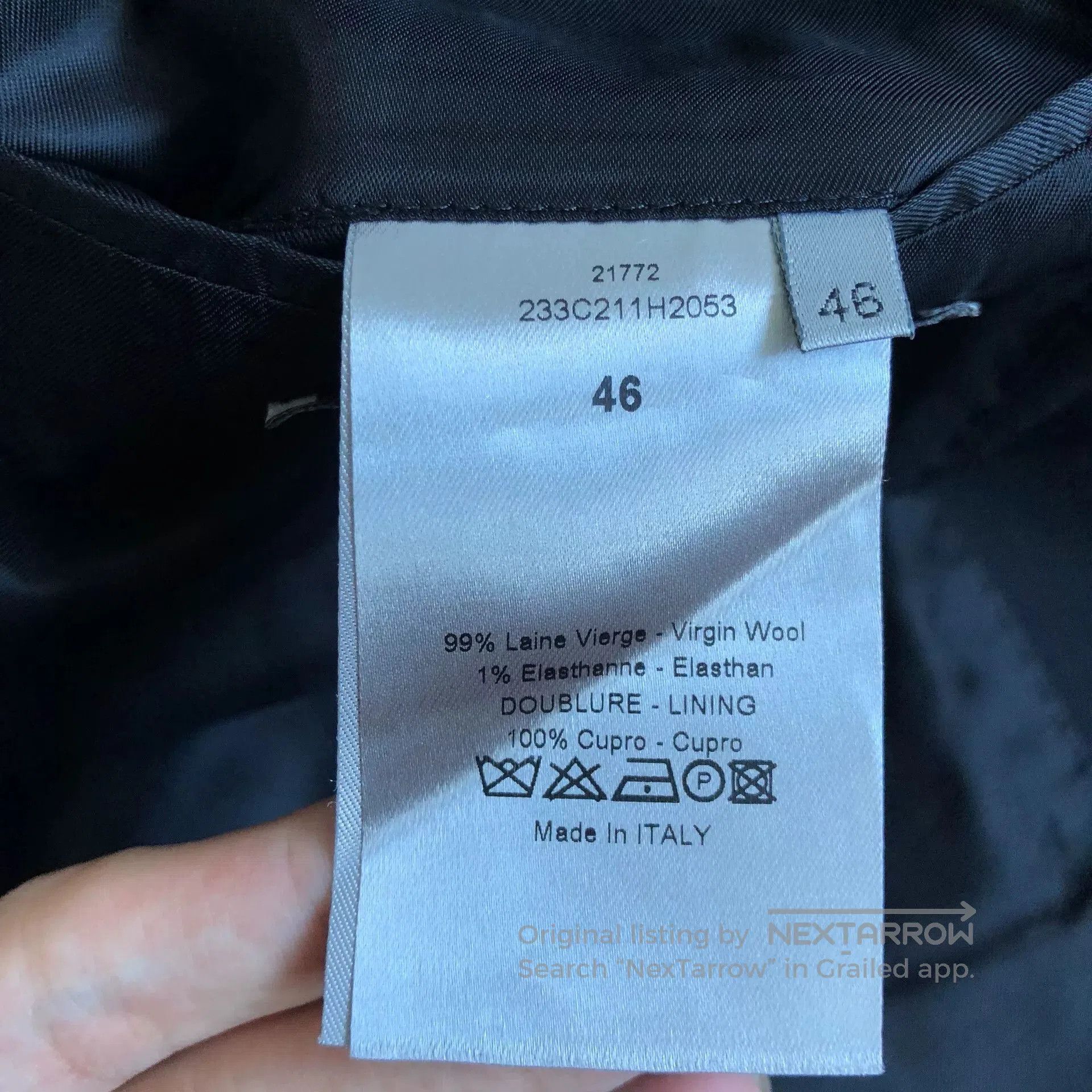Dior Dior Homme Wool Stripe Back Zip Blazer. Size US S / EU 44-46 / 1 - 6 Thumbnail