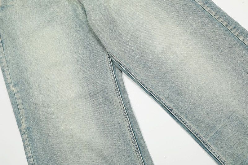 Jean American retro light-washed distressed jeans for men Size US 32 / EU 48 - 4 Thumbnail