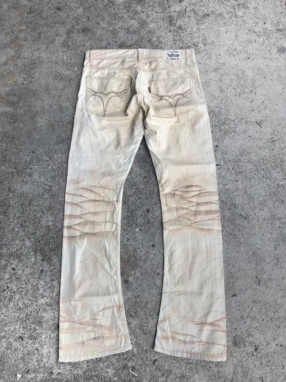 If Six Was Nine × Le Grande Bleu (L.G.B.) Jackrose Sand Wash Flared Pants Size US 31 - 2 Thumbnail