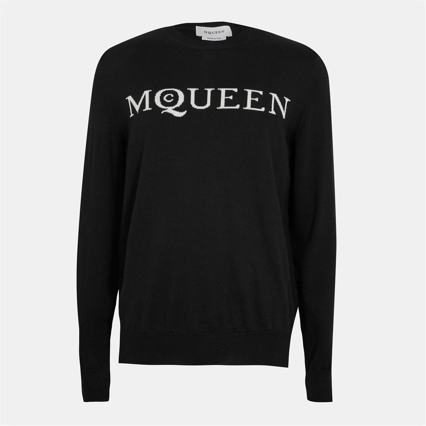 Alexander McQueen o1g2r1mq0326 Crew Neck Jumper in Black Size US S / EU 44-46 / 1 - 1 Thumbnail