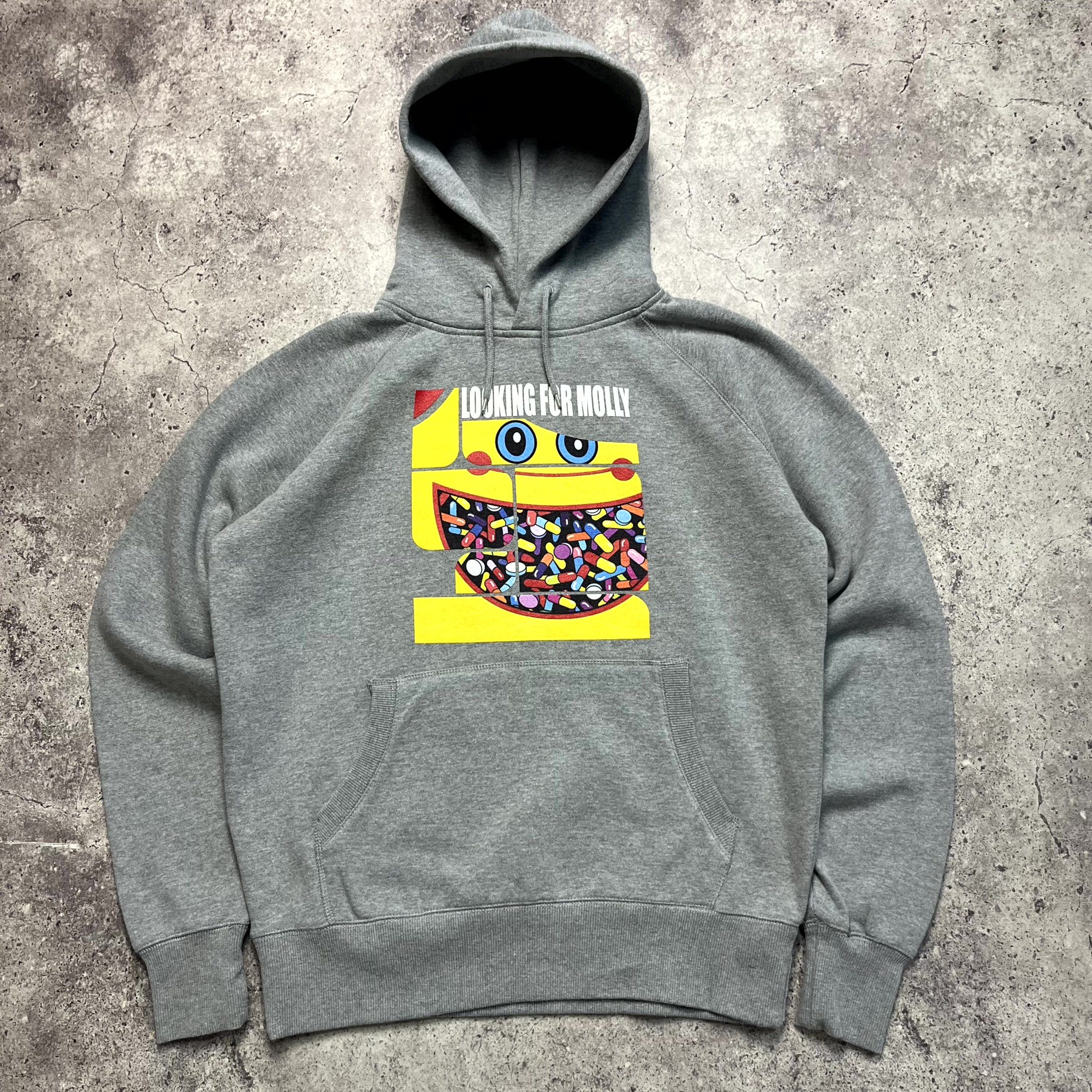 Vintage Looking For Molly Hoodie Grey Sweatshirt Streetwear Size M Size US M / EU 48-50 / 2 - 1 Thumbnail