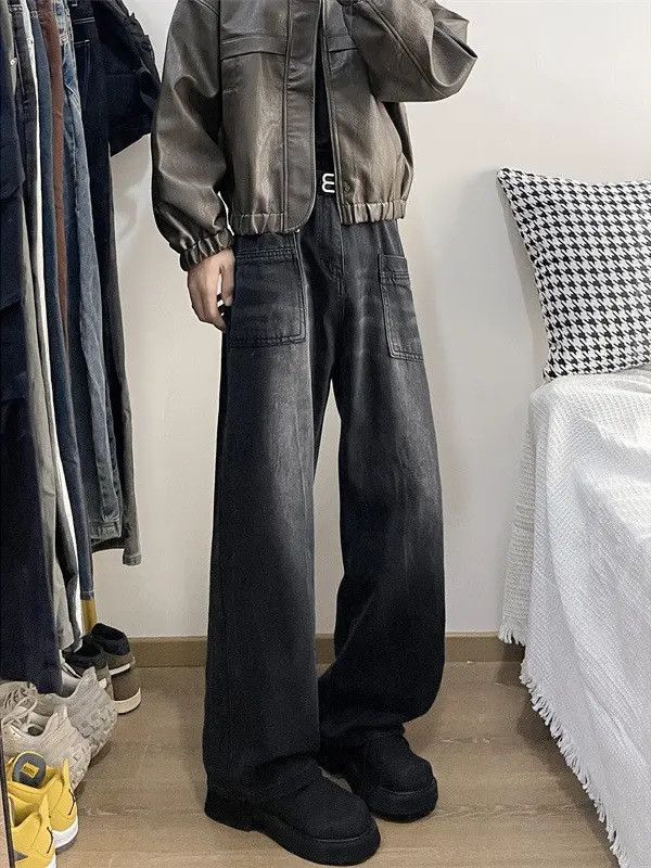 Japanese Brand × Jean Retro loose micro flared casual jeans Size US 32 / EU 48 - 1 Thumbnail