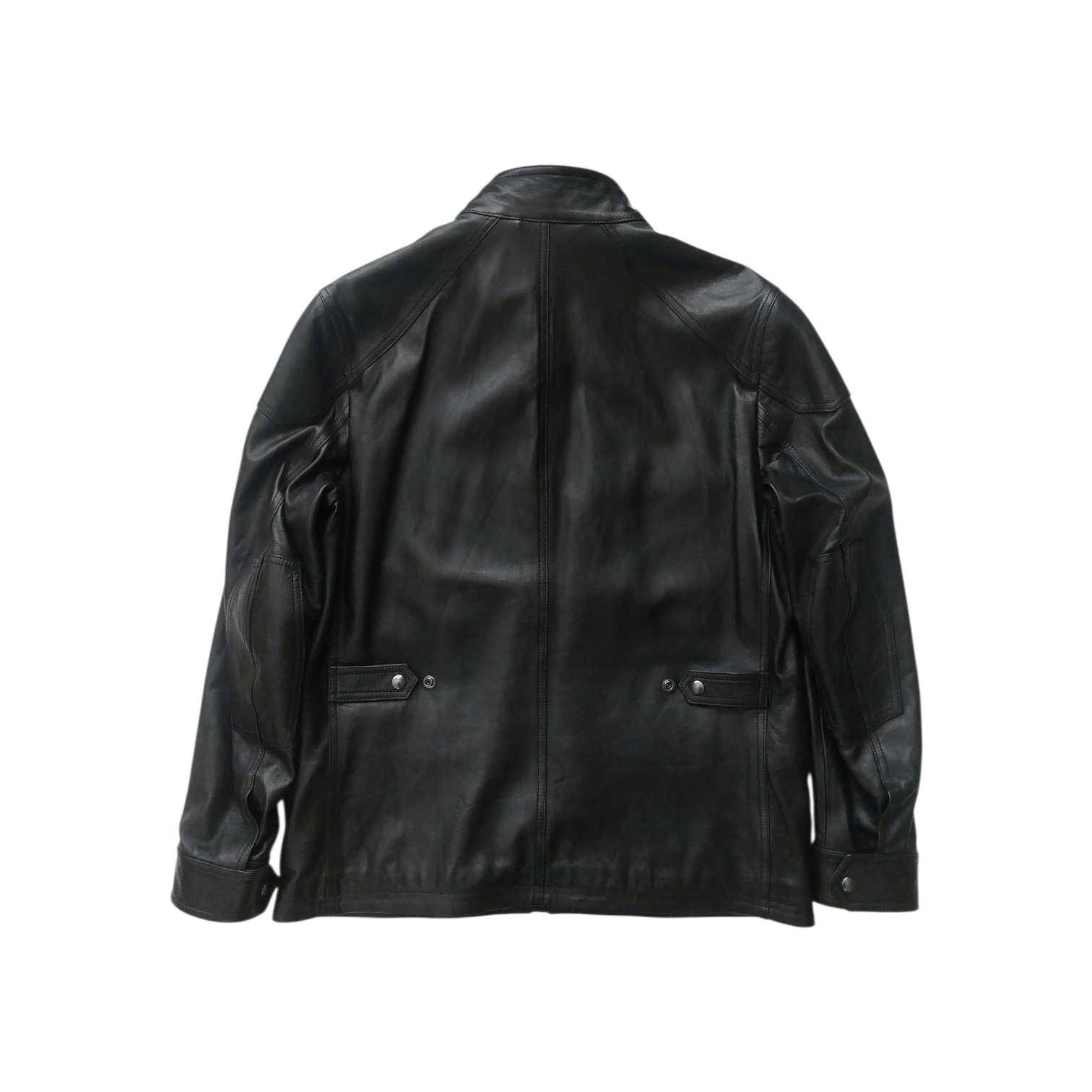Belstaff Belstaff Woodbridge Black Leather Jacket Size US XL / EU 56 / 4 - 2 Thumbnail