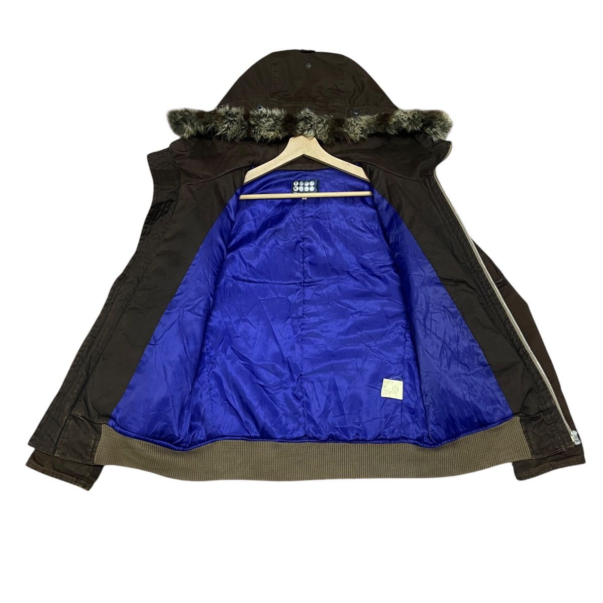 Le Grande Bleu (L.G.B.) Vintage 90s Takeo Kikuchi Army Flight Military Bomber Jacket Size US L / EU 52-54 / 3 - 22 Thumbnail