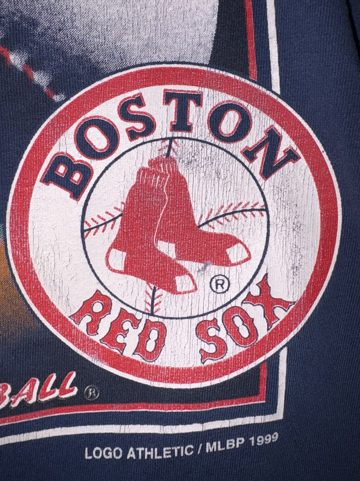 Logo Athletic Boston red sox shirt mlb sz L vintage y2k Size US L / EU 52-54 / 3 - 3 Thumbnail