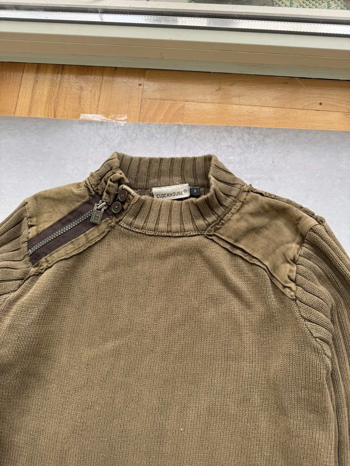 Le Grande Bleu (L.G.B.) Vintage Diesel Style Y2k Zipped Neck Ribbet Sweater Size US S / EU 44-46 / 1 - 5 Thumbnail
