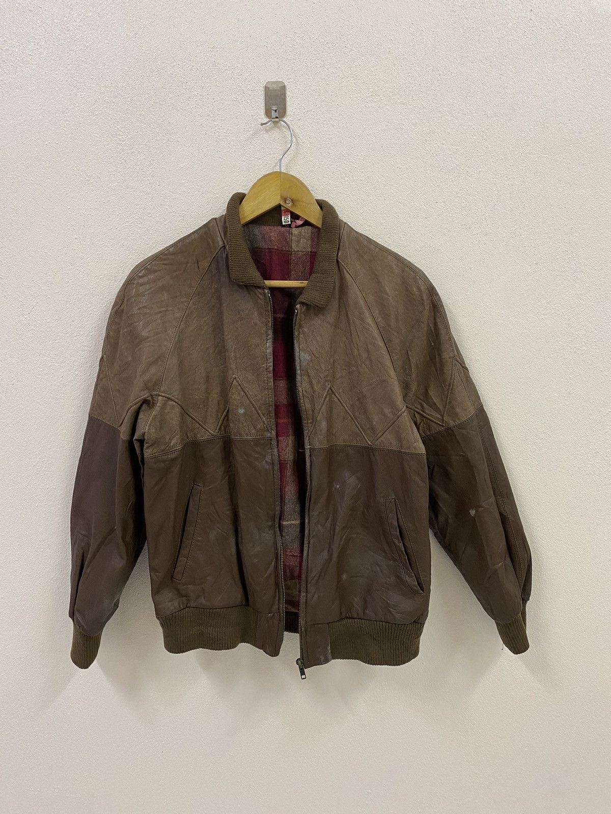 Leather Vtg Leather Cowhide Jacket Size US L / EU 52-54 / 3 - 1 Thumbnail