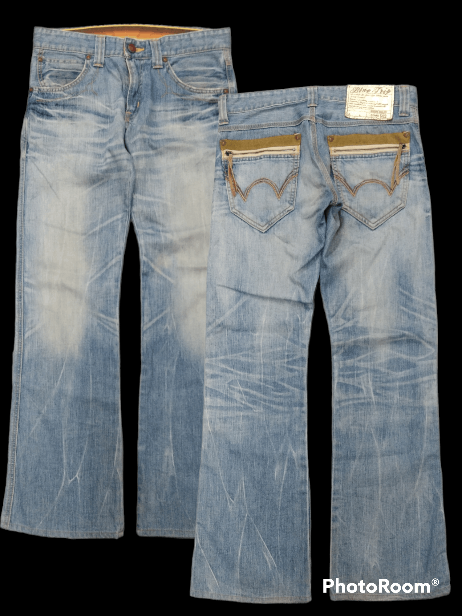 Edwin FLARE SICK EDWIN MADE IN JAPAN DENIM PANTS Size US 31 - 1 Thumbnail