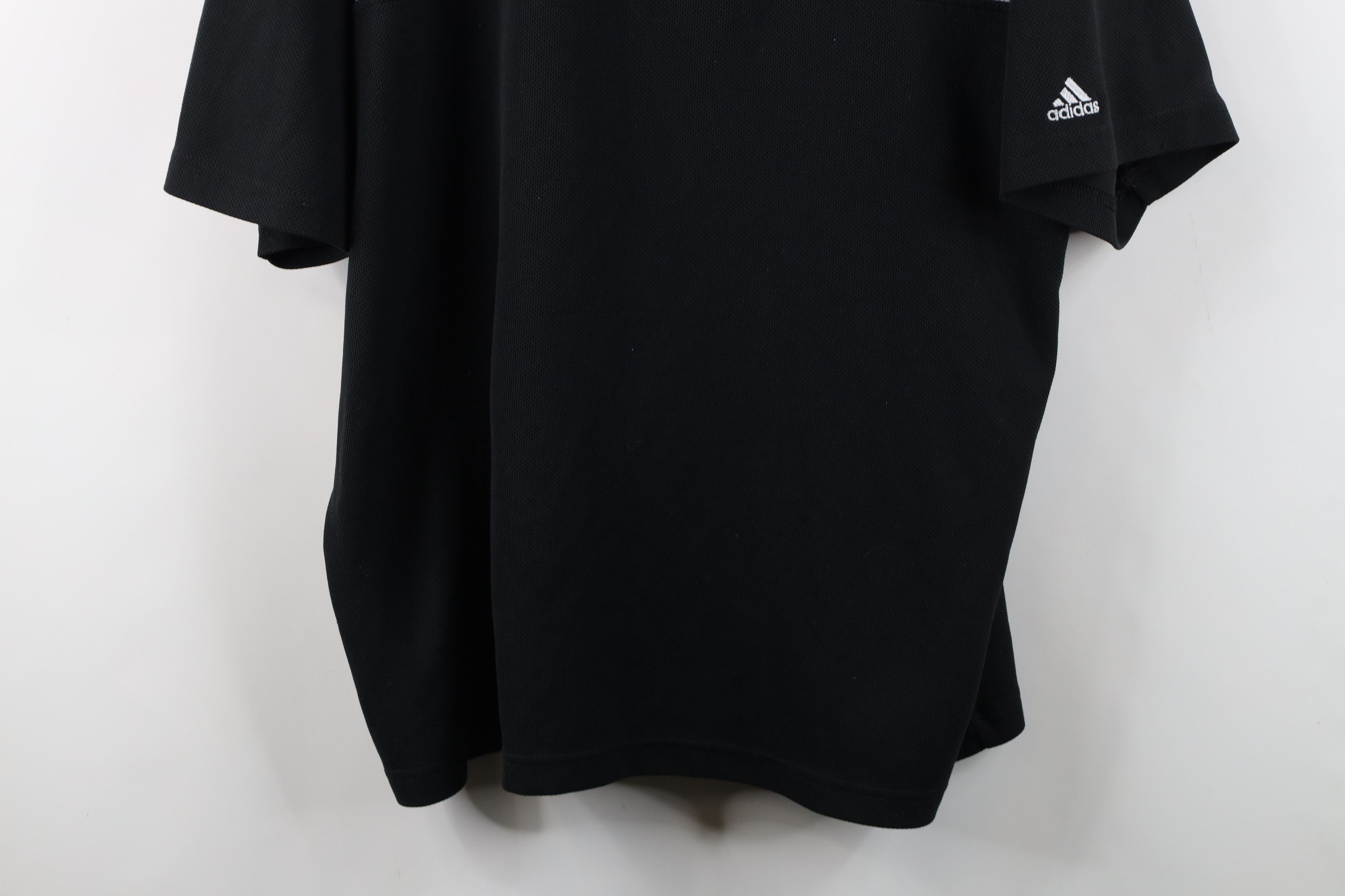 Adidas Vintage Y2K Adidas Striped Knit Short Sleeve T-Shirt Black Size US XL / EU 56 / 4 - 3 Thumbnail