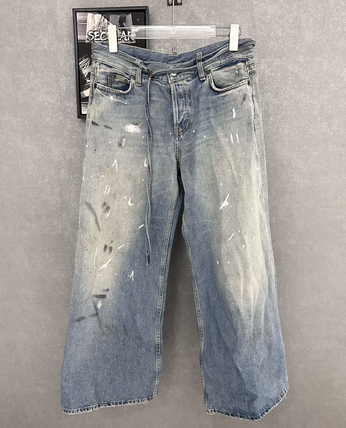 Acne Studios Acne Studios Wide-Leg Distressed Denim Pants-yf Size 24" / US 00 / IT 34 - 1 Thumbnail