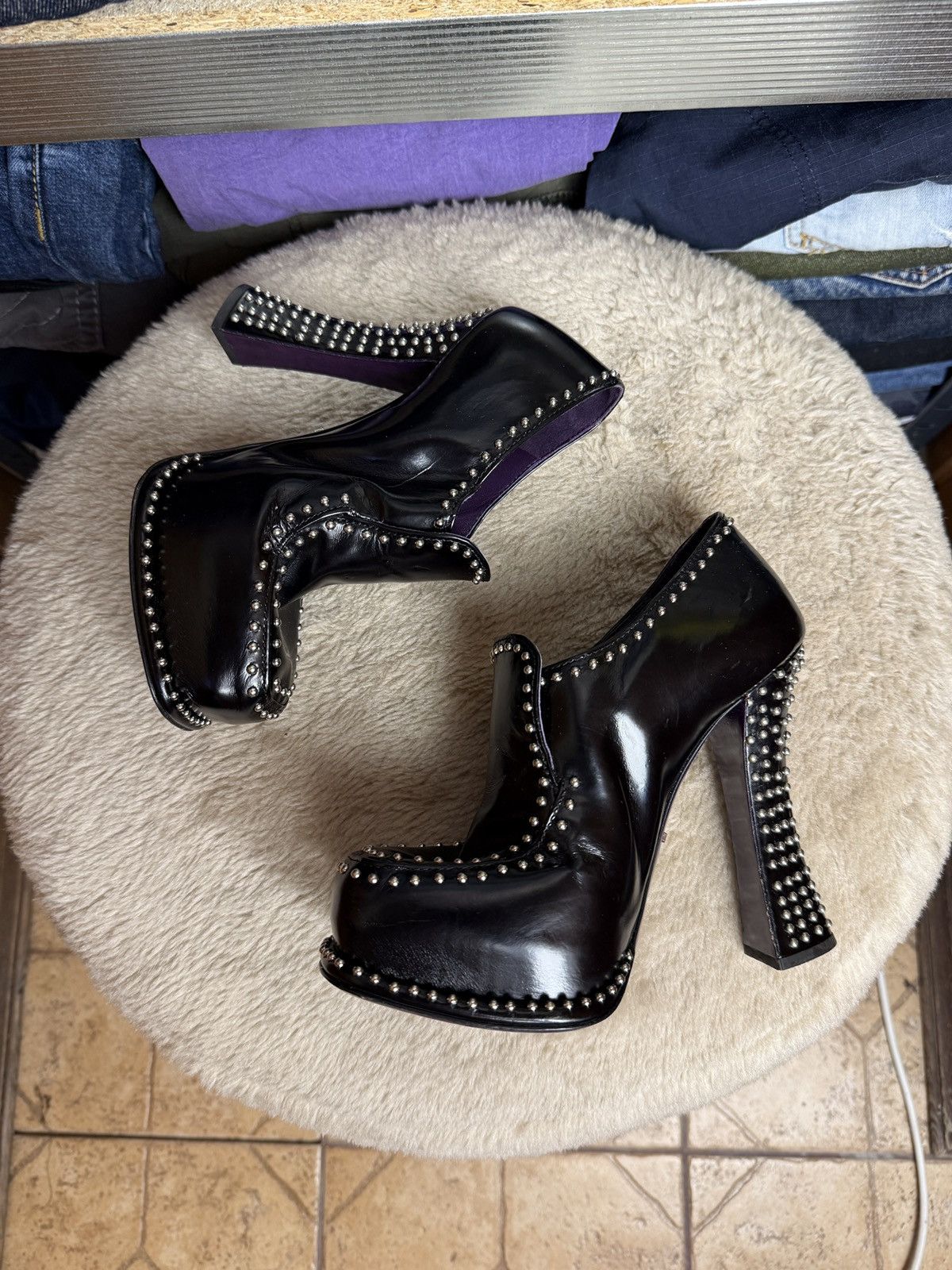 Prada PRADA Platform Heels Shoes y2k Over Metal archive Punk Size US 7 / IT 37 - 3 Thumbnail