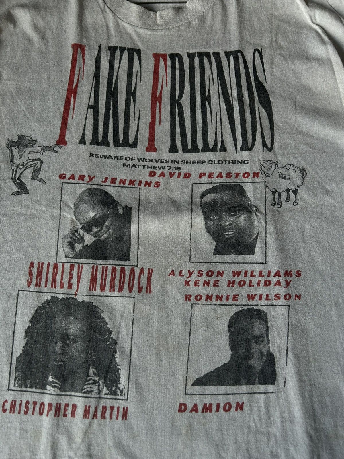 Vintage Vintage Fake Friends Vlone 90s Graphic T Shirt Size US XL / EU 56 / 4 - 2 Thumbnail