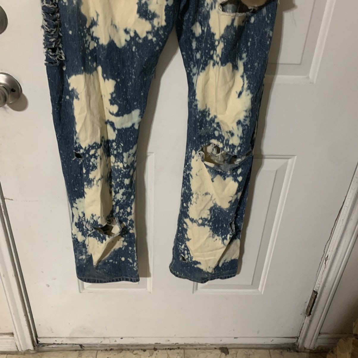 Calvin Klein Bleached Distressed torn relaxed straight leg jeans Size US 36 / EU 52 - 12 Thumbnail
