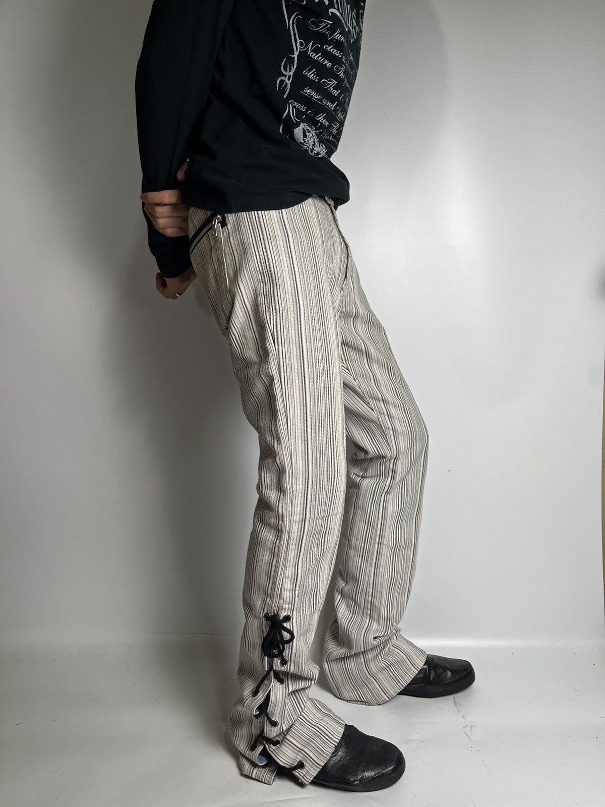 Jean × semanticdesign Lace up semanticdesign hikory pant vkei style japanese brand Size US 30 / EU 46 - 11 Thumbnail