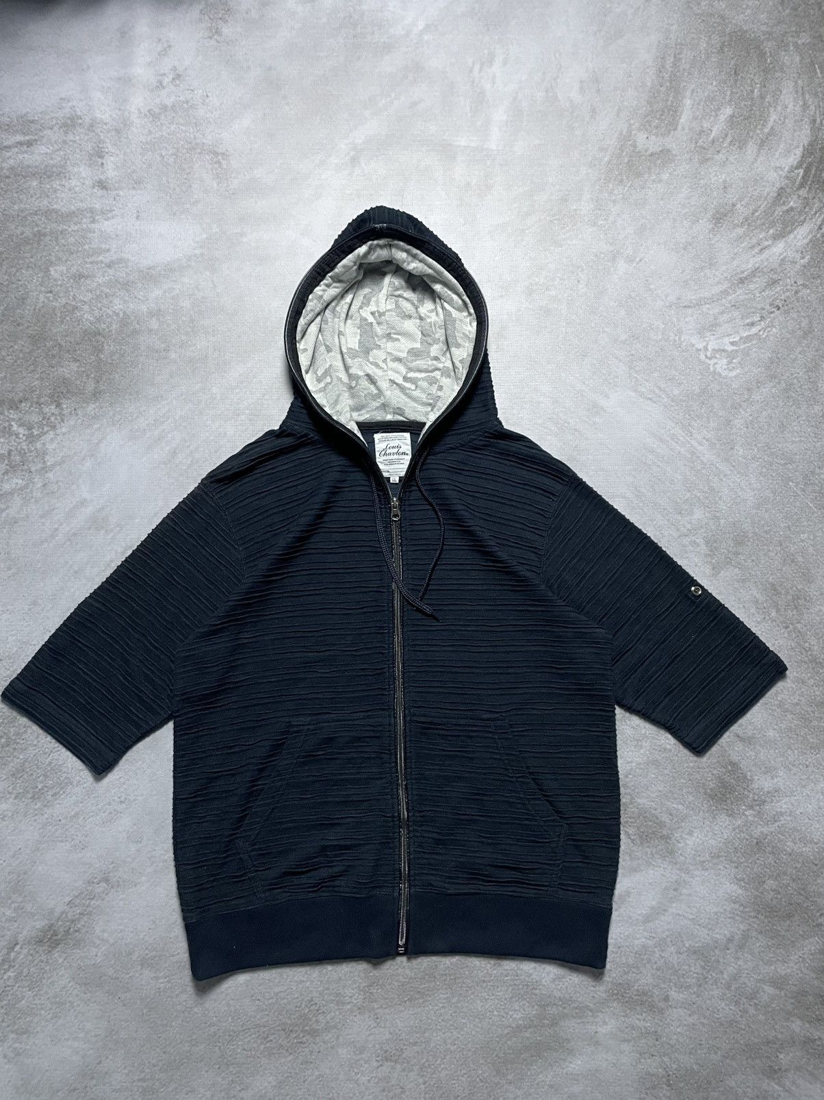 If Six Was Nine 2000’s Louis Chavlon - Apocalypse Style Textured Hoodie Size US L / EU 52-54 / 3 - 4 Thumbnail