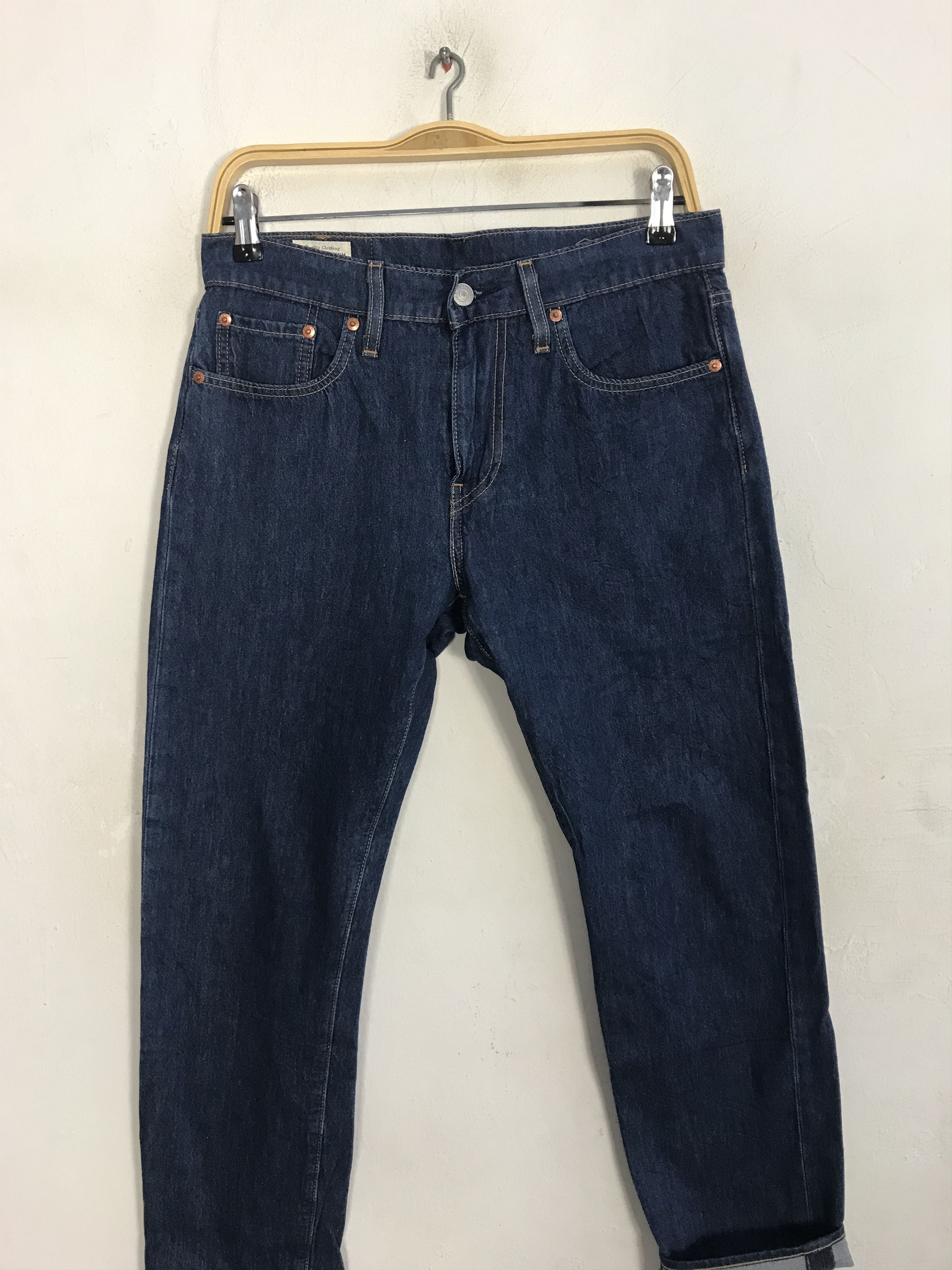 Levi's Levi’s Strauss Premium Lot 502 Big E Denim Jeans Dark Blue Size US 30 / EU 46 - 3 Thumbnail