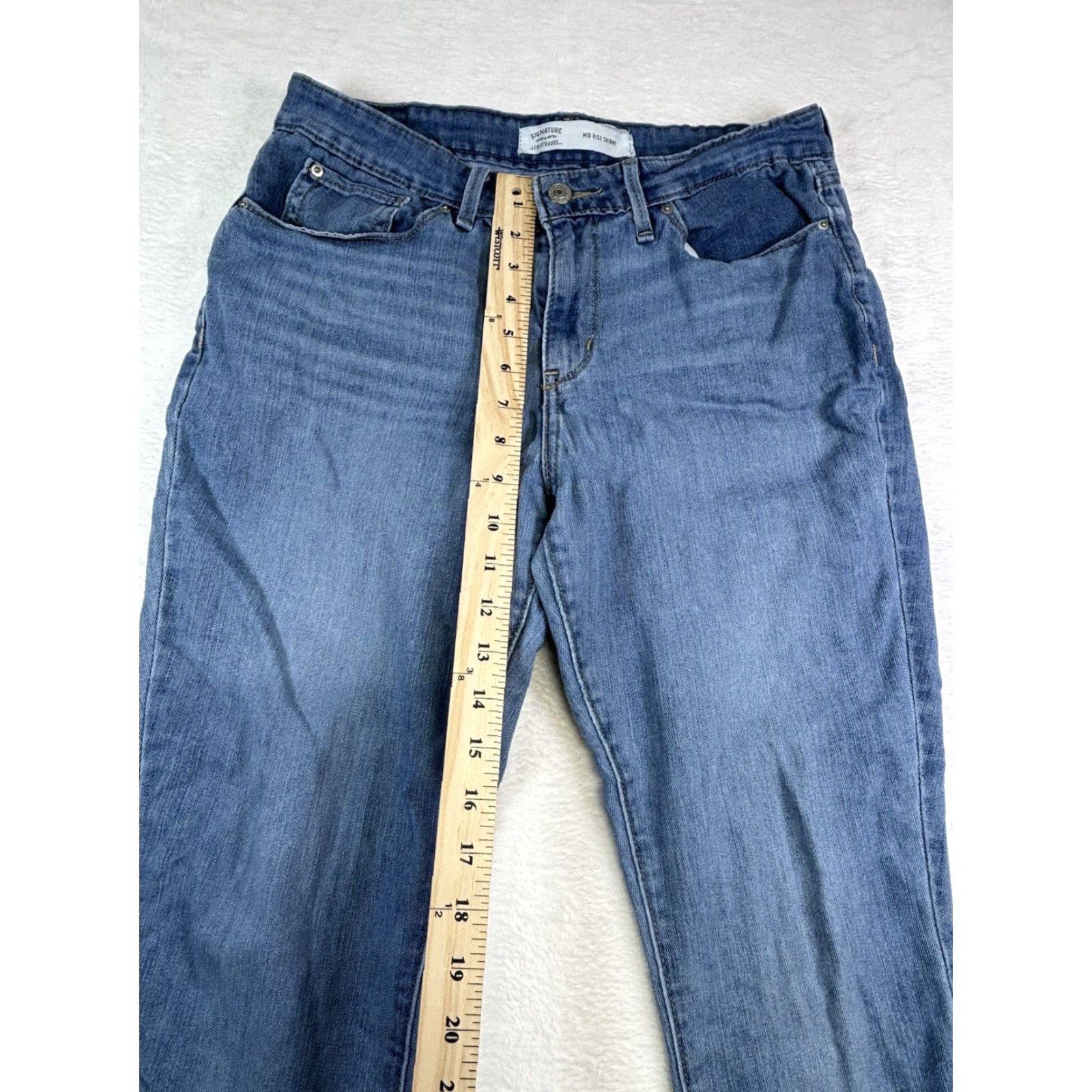 Levi's VINTAGE Levi's Jeans Women 10 Slim Mid Rise Skinny 30x30 Blue Cotton Blend 10M 30x30 Mens Womens Girls Size 32" / US 10 / IT 46 - 3 Thumbnail