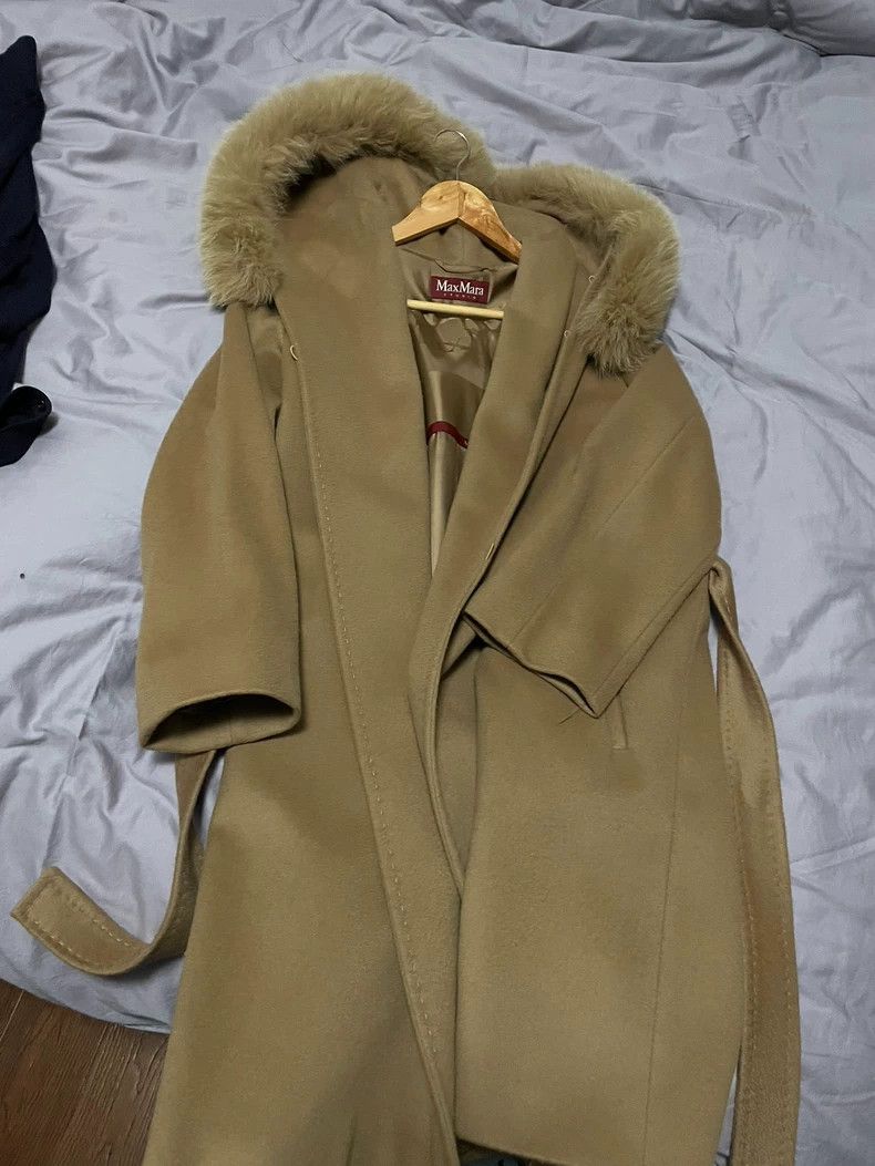 Max Mara Max Mara Studio Camel Collar Coat Size S / US 4 / IT 40 - 1 Thumbnail