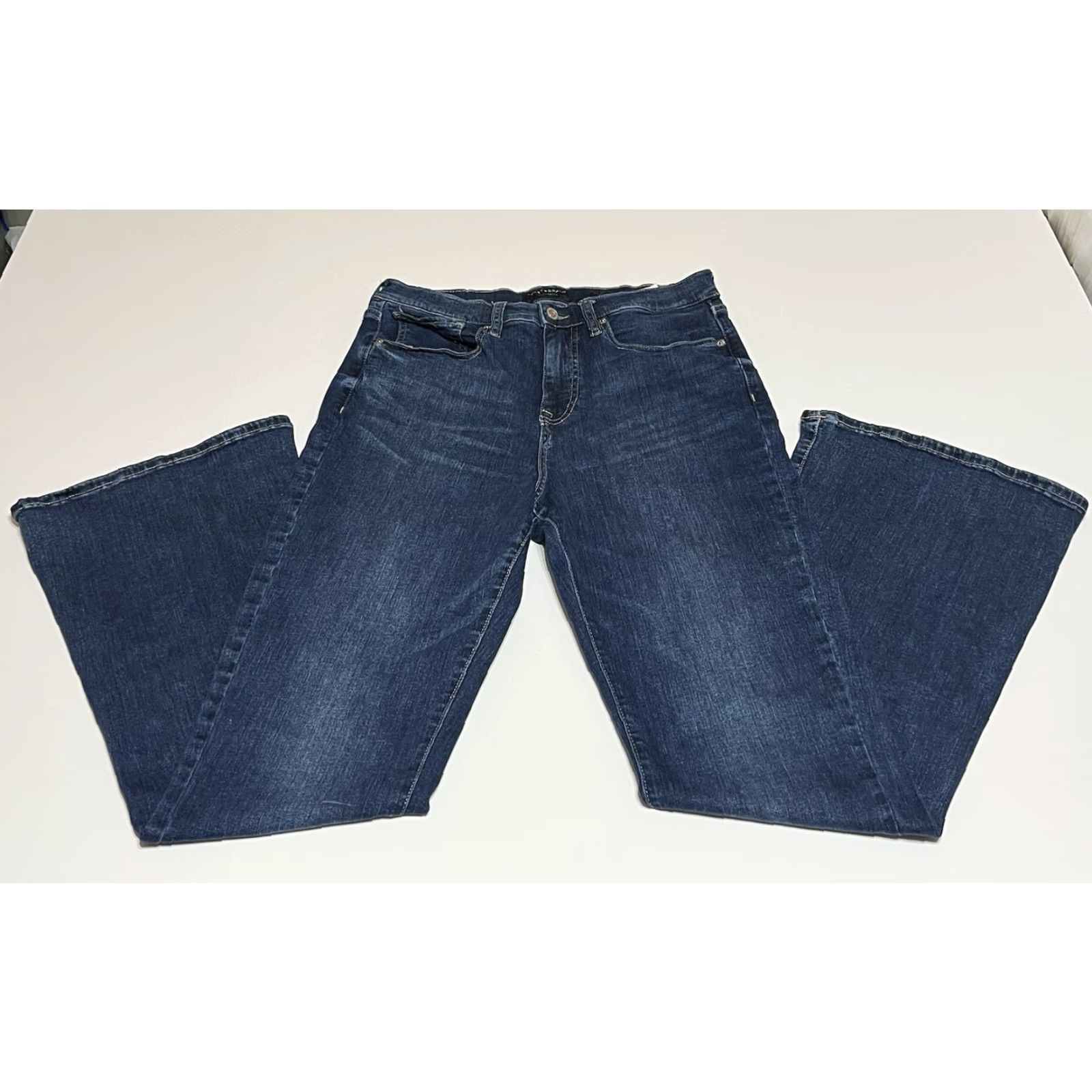 Lucky Brand Lucky Brand High Rise Flare Stevie Stretch Women's Jeans 10/30 Blue Size 32" / US 10 / IT 46 - 2 Thumbnail