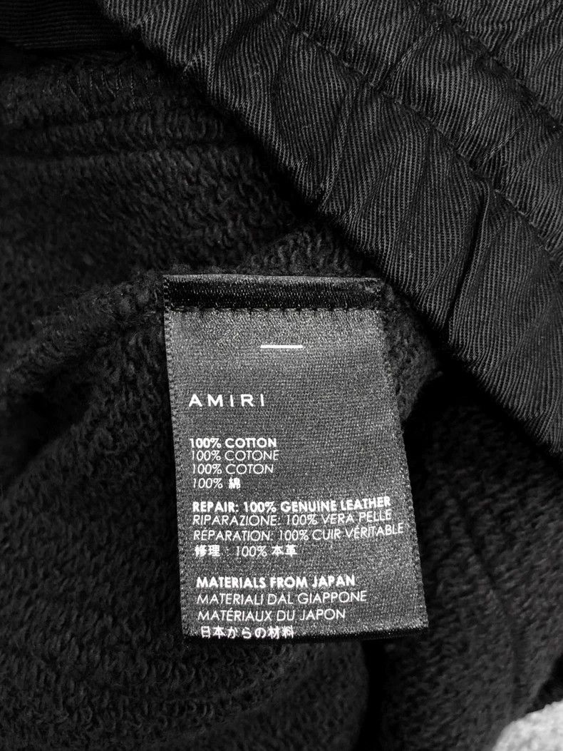 Amiri Amiri Size SKnee-pitched leather-damaged sweatpants 2501-Ne Size US 30 / EU 46 - 4 Thumbnail