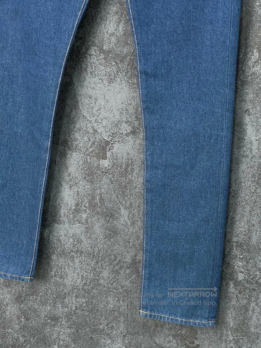 Valentino Blue Embroidered Denim Jeans.