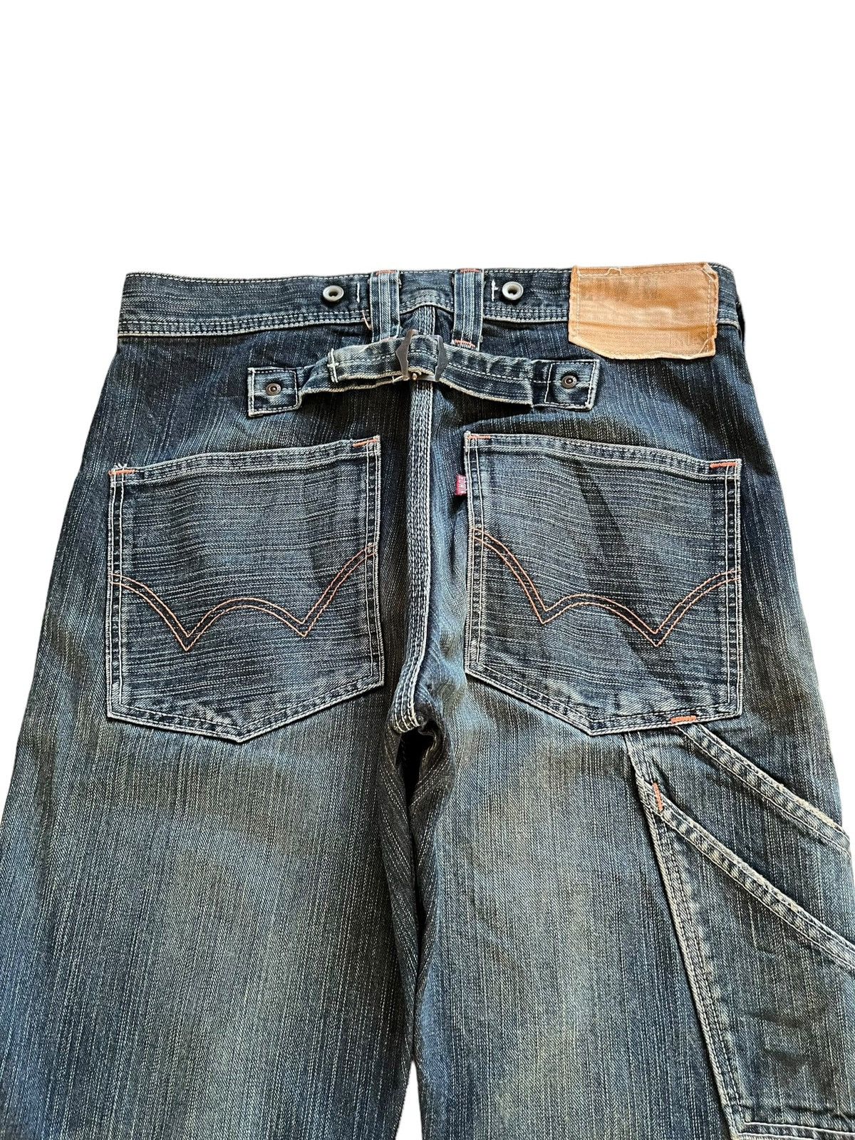 Edwin Vintage Edwin Buckle Back Carpenter Mud Wash Baggy Jeans Size US 31 - 7 Thumbnail