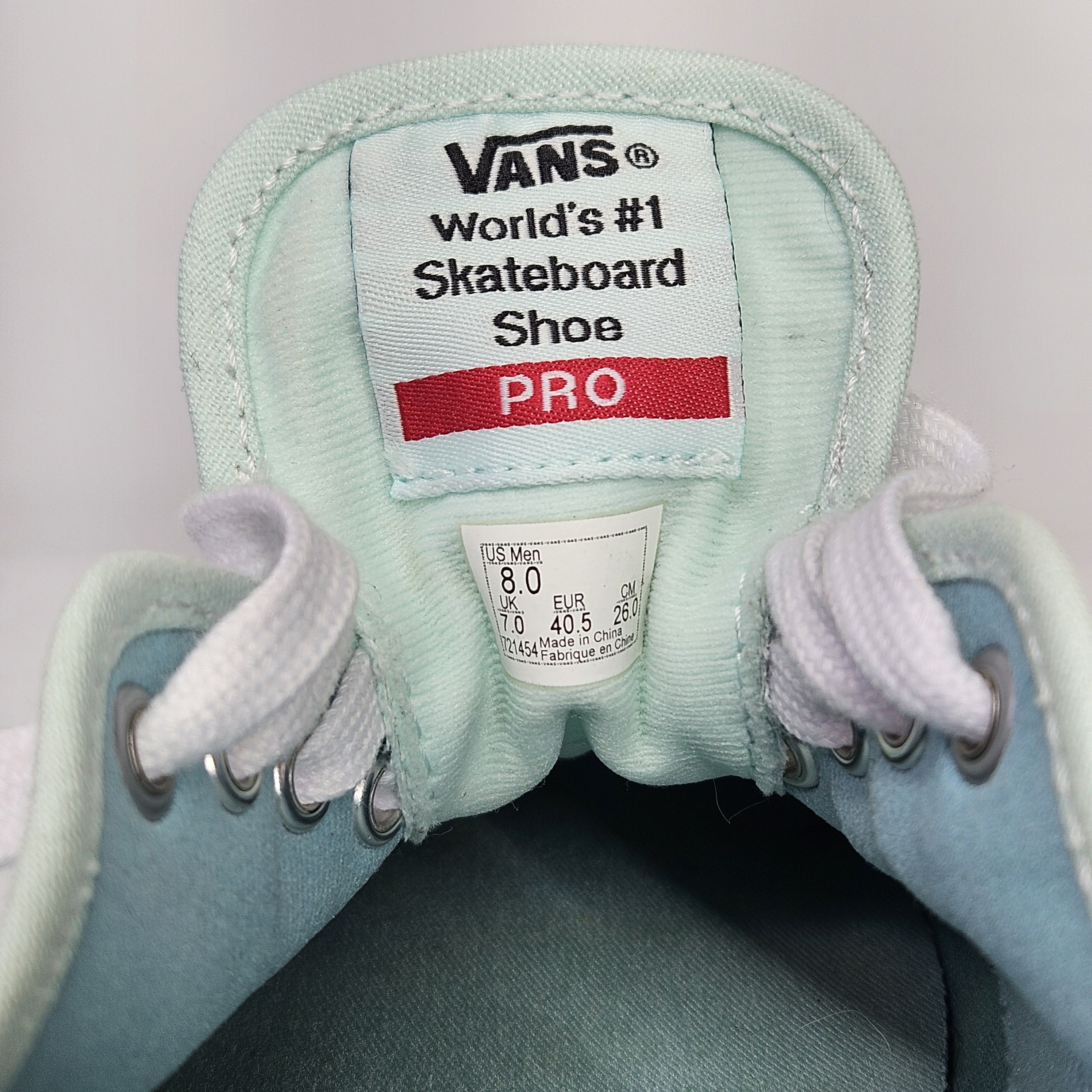 Vans Vans M8/W9.5 Sneakers Skater Lace-up Mint Green Suede Size US 8 / EU 41 - 10 Thumbnail