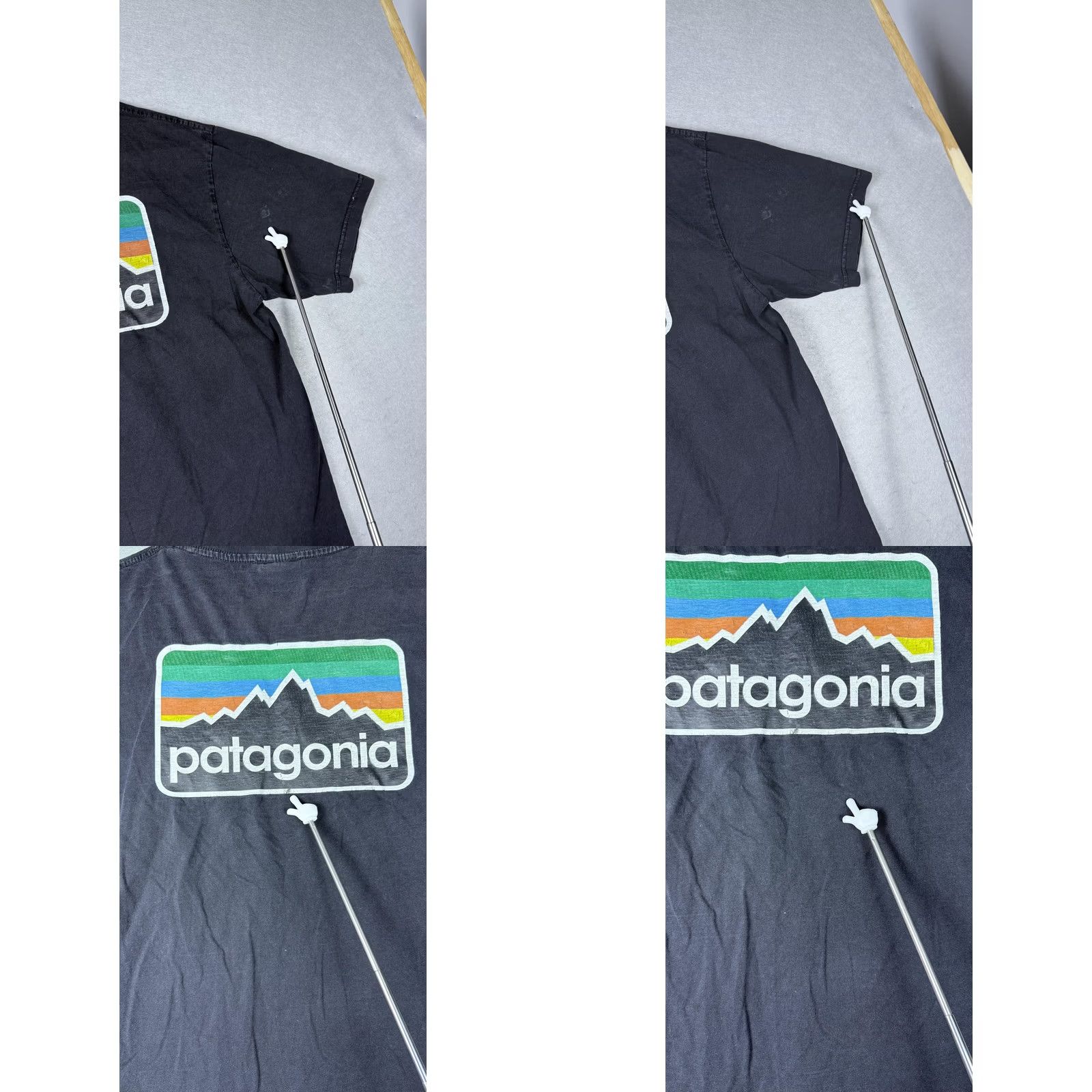 Patagonia Patagonia Mens Large Black Short Sleeve Organic Cotton Classic Logo Tee Shirt Size US L / EU 52-54 / 3 - 8 Thumbnail
