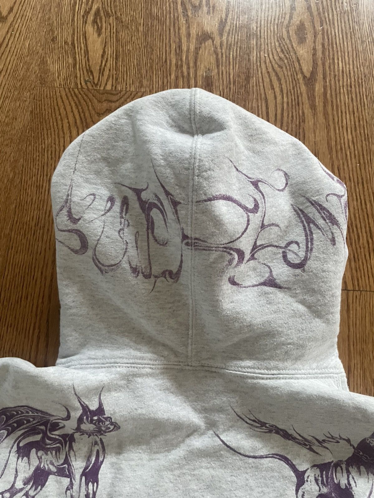 Supreme Hell Dogs hoodie in grey and purple Size US M / EU 48-50 / 2 - 7 Thumbnail