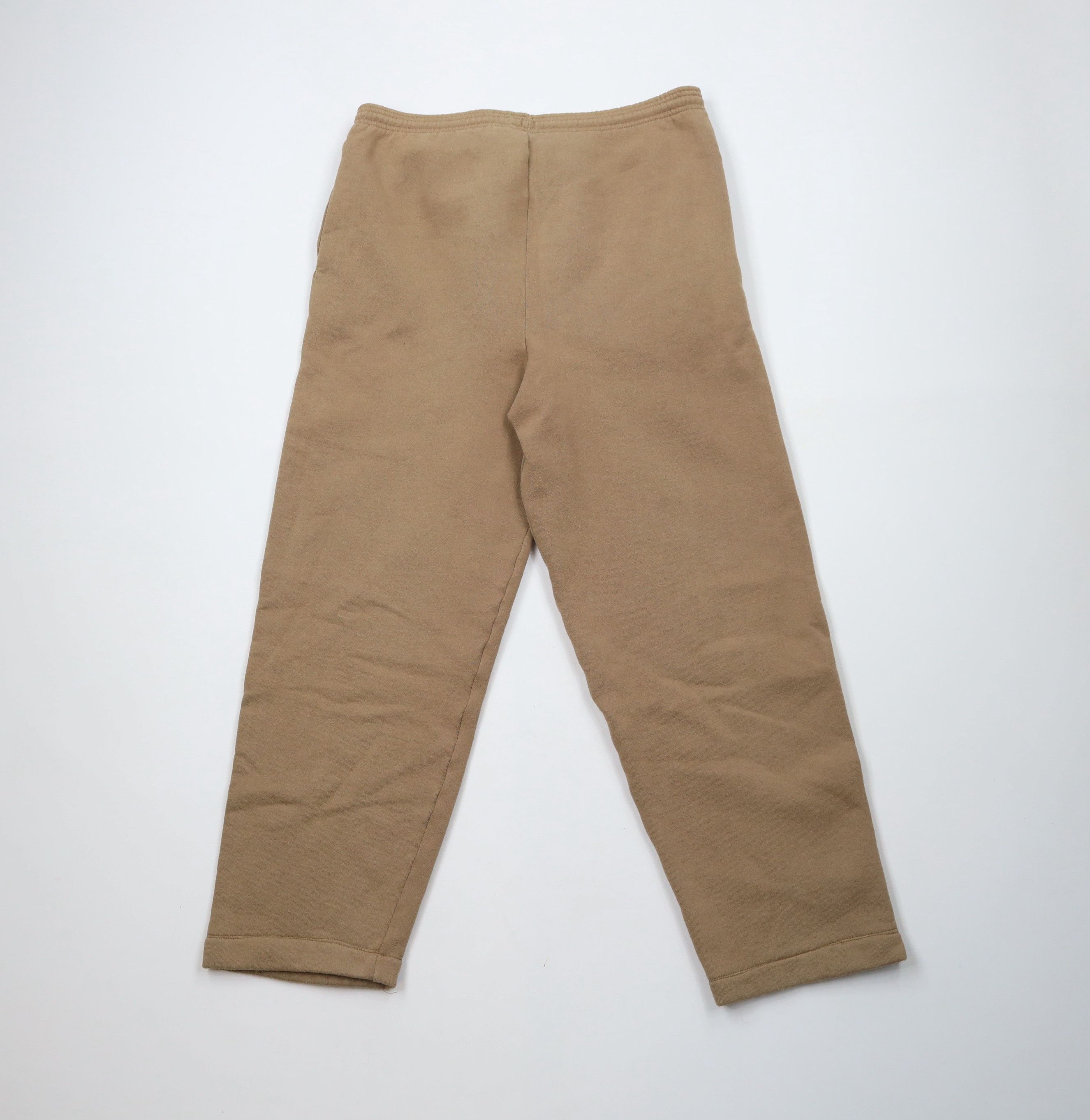 Vintage Vintage 90s Streetwear Blank Sweatpants Pants Khaki Brown Size US 34 / EU 50 - 9 Thumbnail