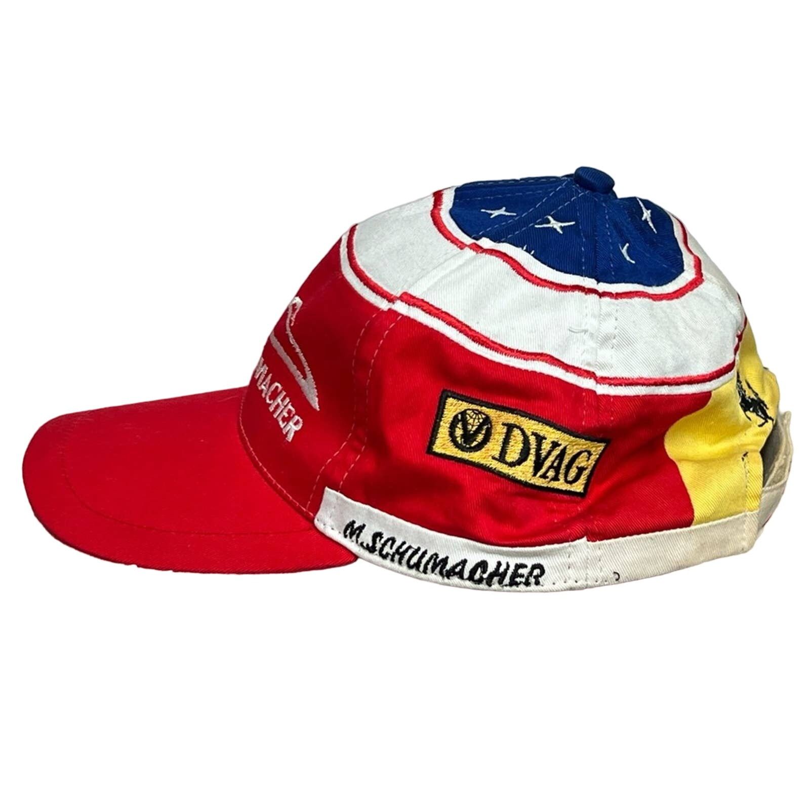 Vintage Michael Schumacher 1998 DVAG Ferrari F1 Racing Vintage Hat Size ONE SIZE - 3 Thumbnail