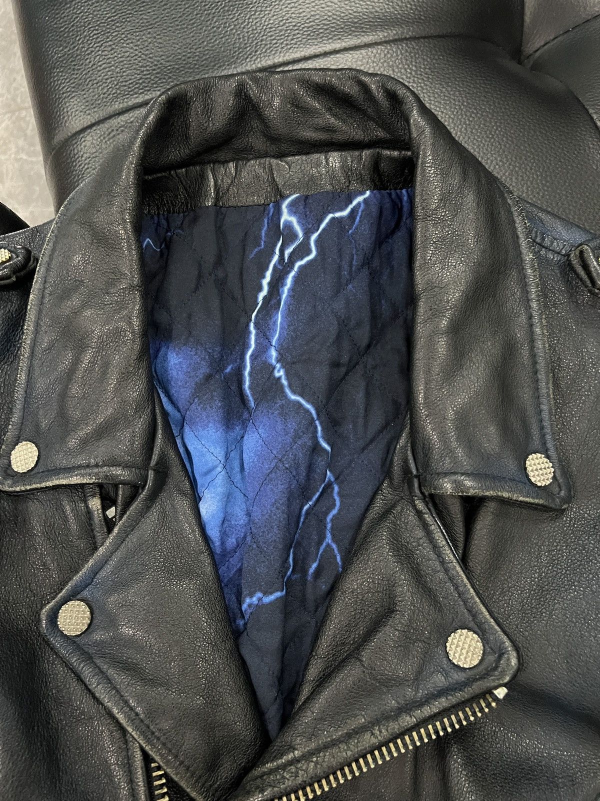 PHENOMENON Phenomenon AW11 Lightning Lining Rider Jacket Size US XXS / EU 40 - 6 Thumbnail