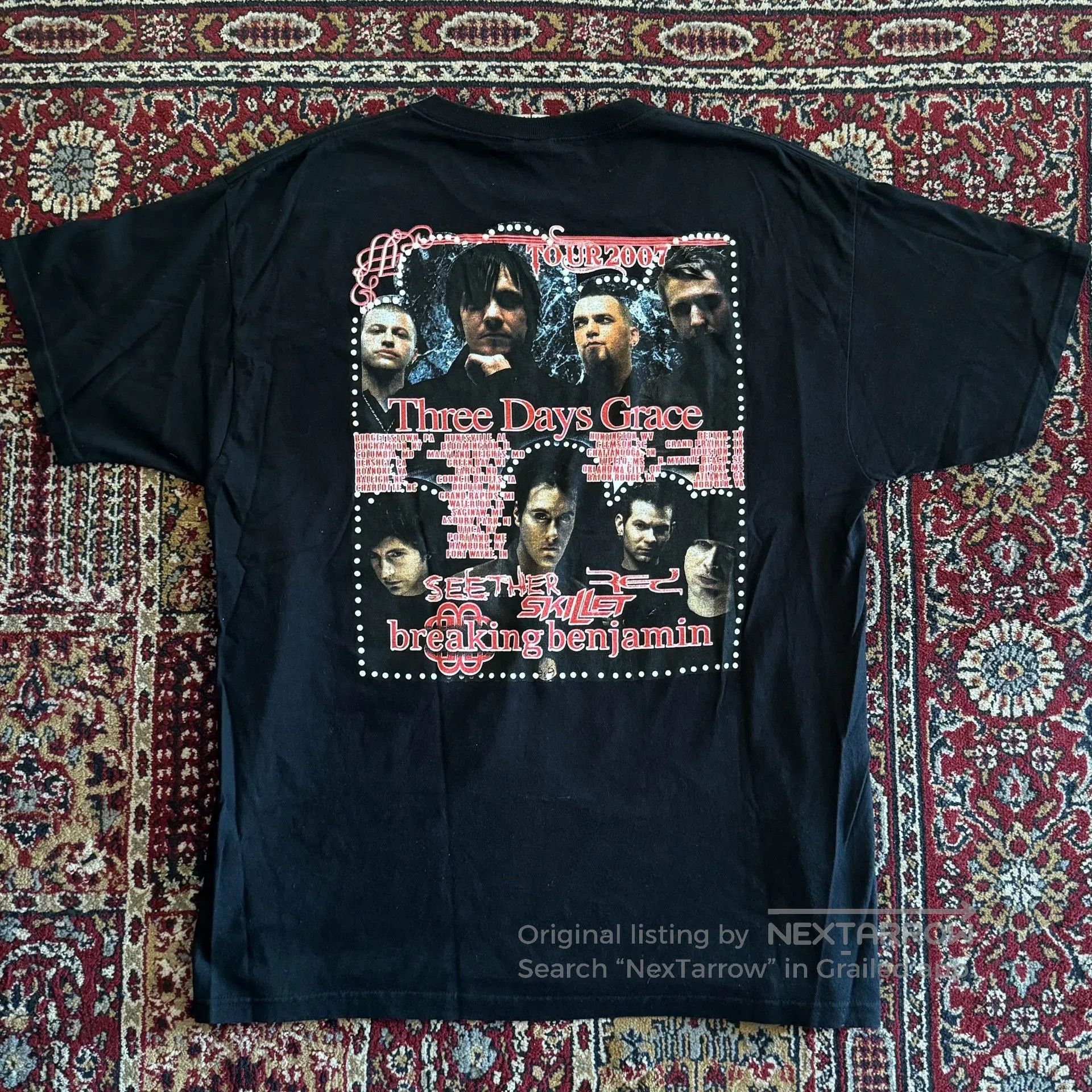 Vintage Vintage Three Days Grace Tee. Size US XL / EU 56 / 4 - 4 Thumbnail