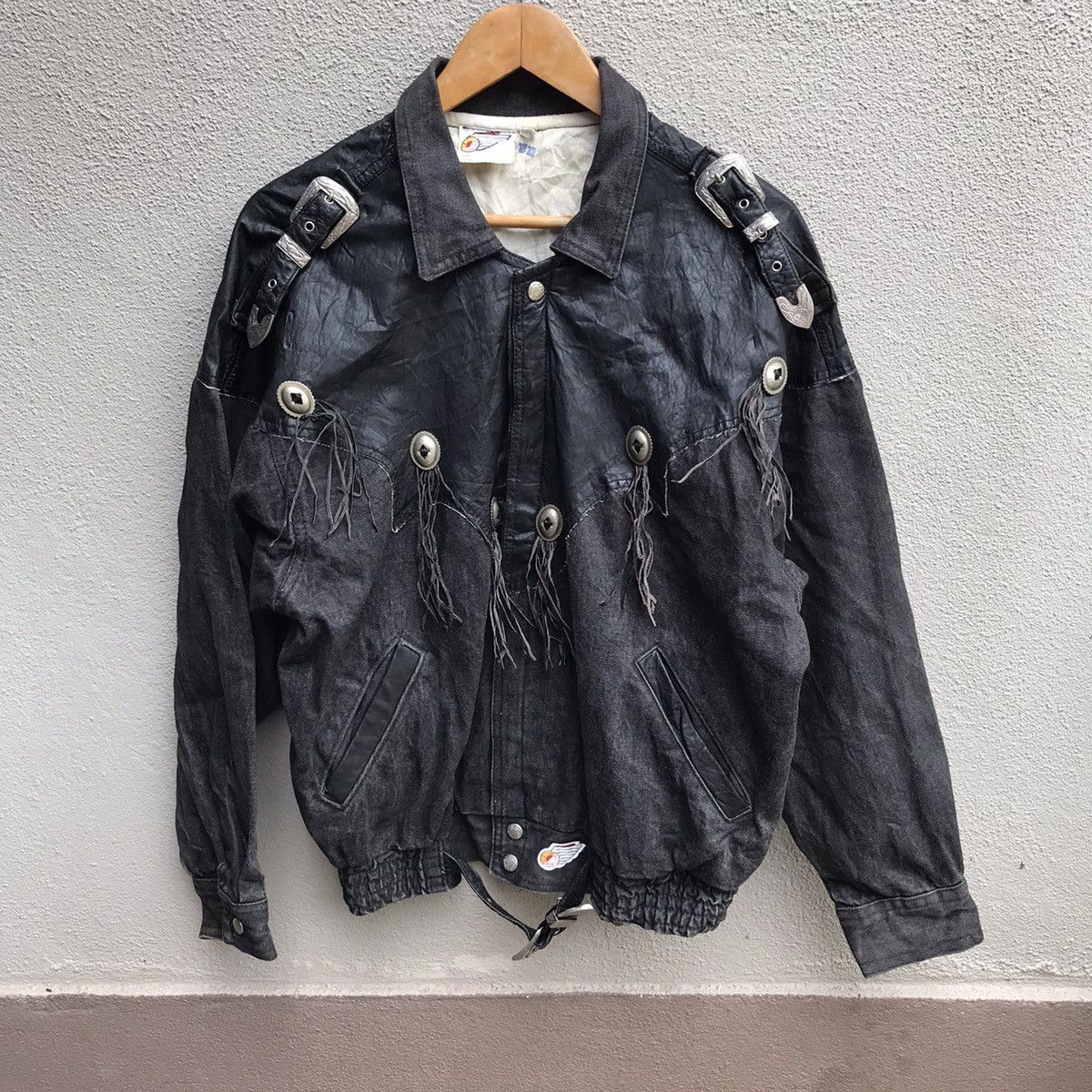 Jeff Hamilton Vintage 80s JEFF HAMILTON leather jacket rider denim Size US L / EU 52-54 / 3 - 1 Thumbnail