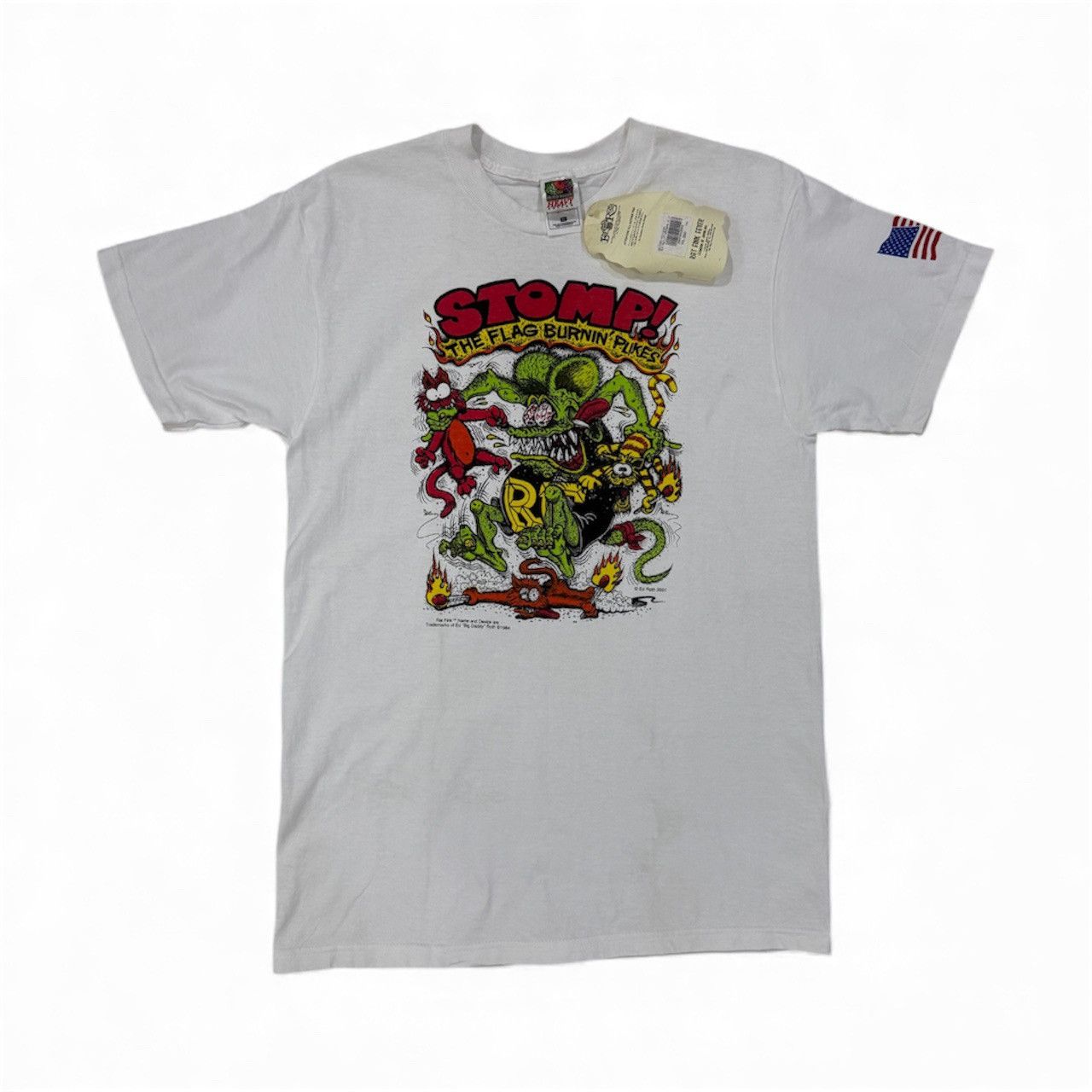 Vintage Vintage deadstock Rat Fink Stomp! The Flag Burnin Pukes Tee Size US M / EU 48-50 / 2 - 1 Thumbnail