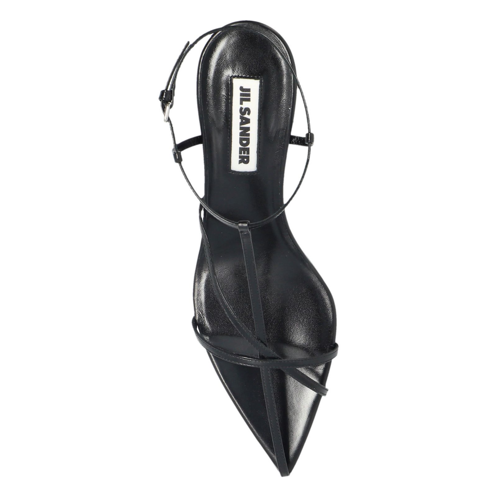 Jil Sander JIL SANDER Black Leather Heeled Sandals New & Authentic (Wom Size US 8 / IT 38 - 4 Thumbnail